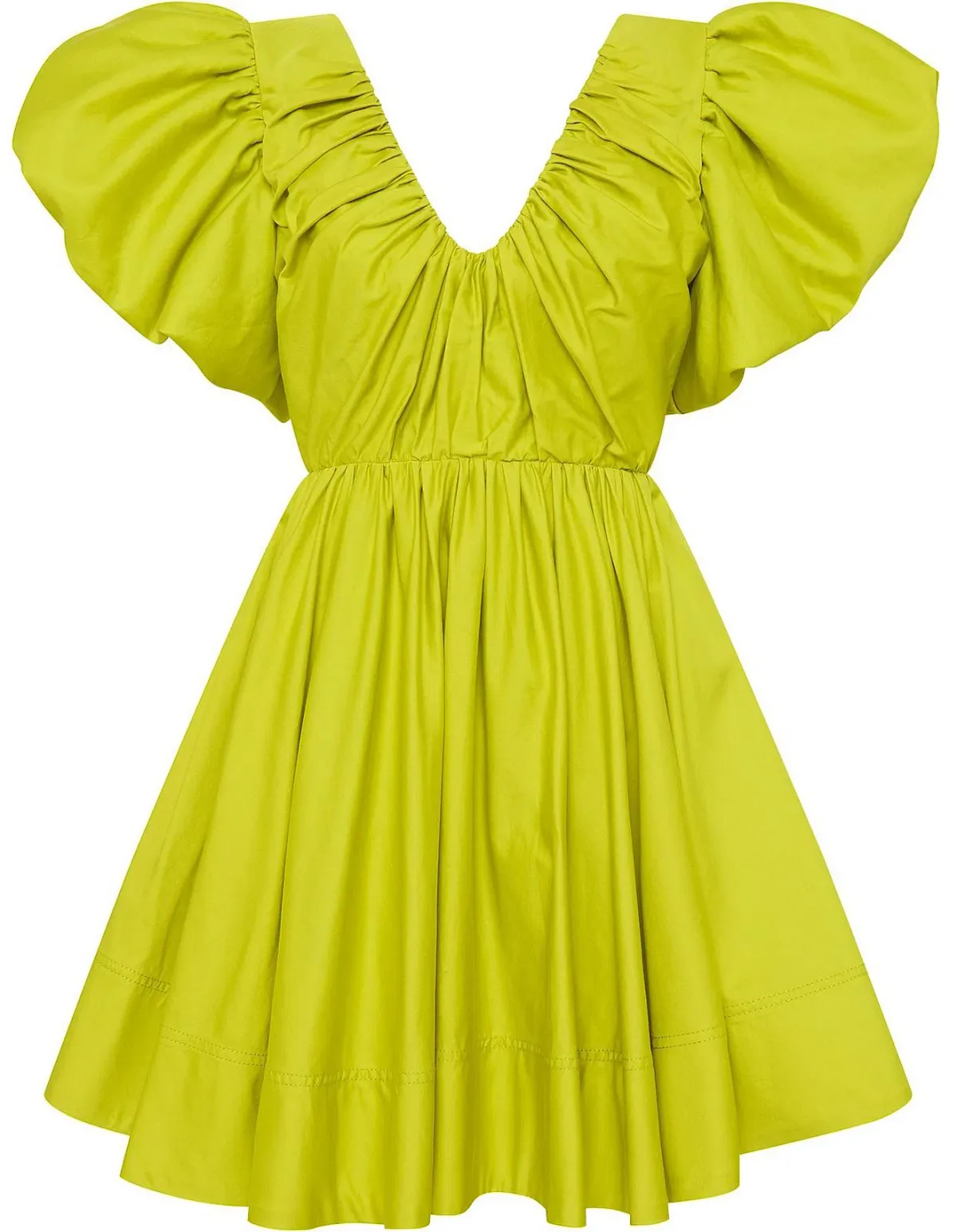 Aje Gretta Bow Back Mini Dress Green Size 6 - Image 5