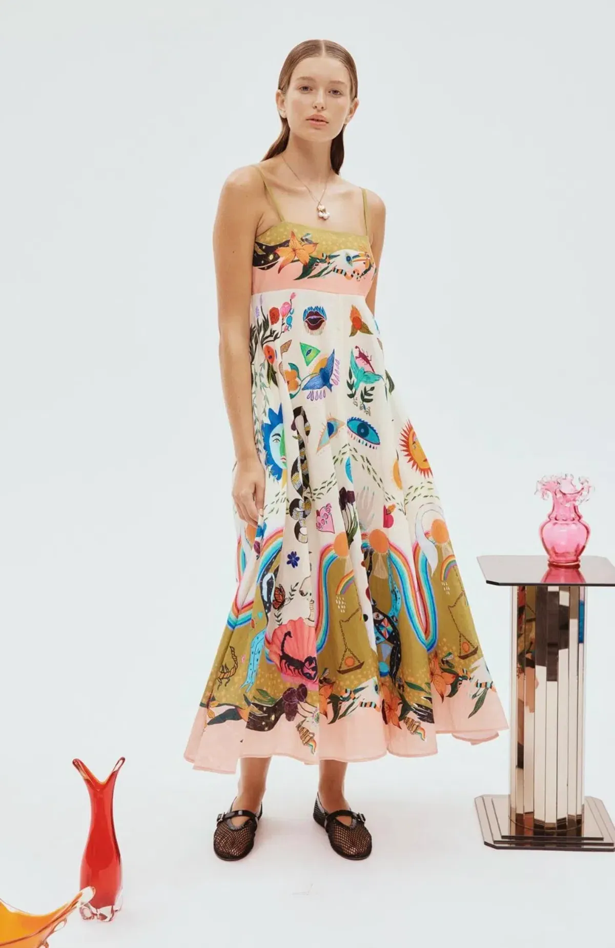 Alemais Evergreen Sundress Multi Size 10 - Image 1