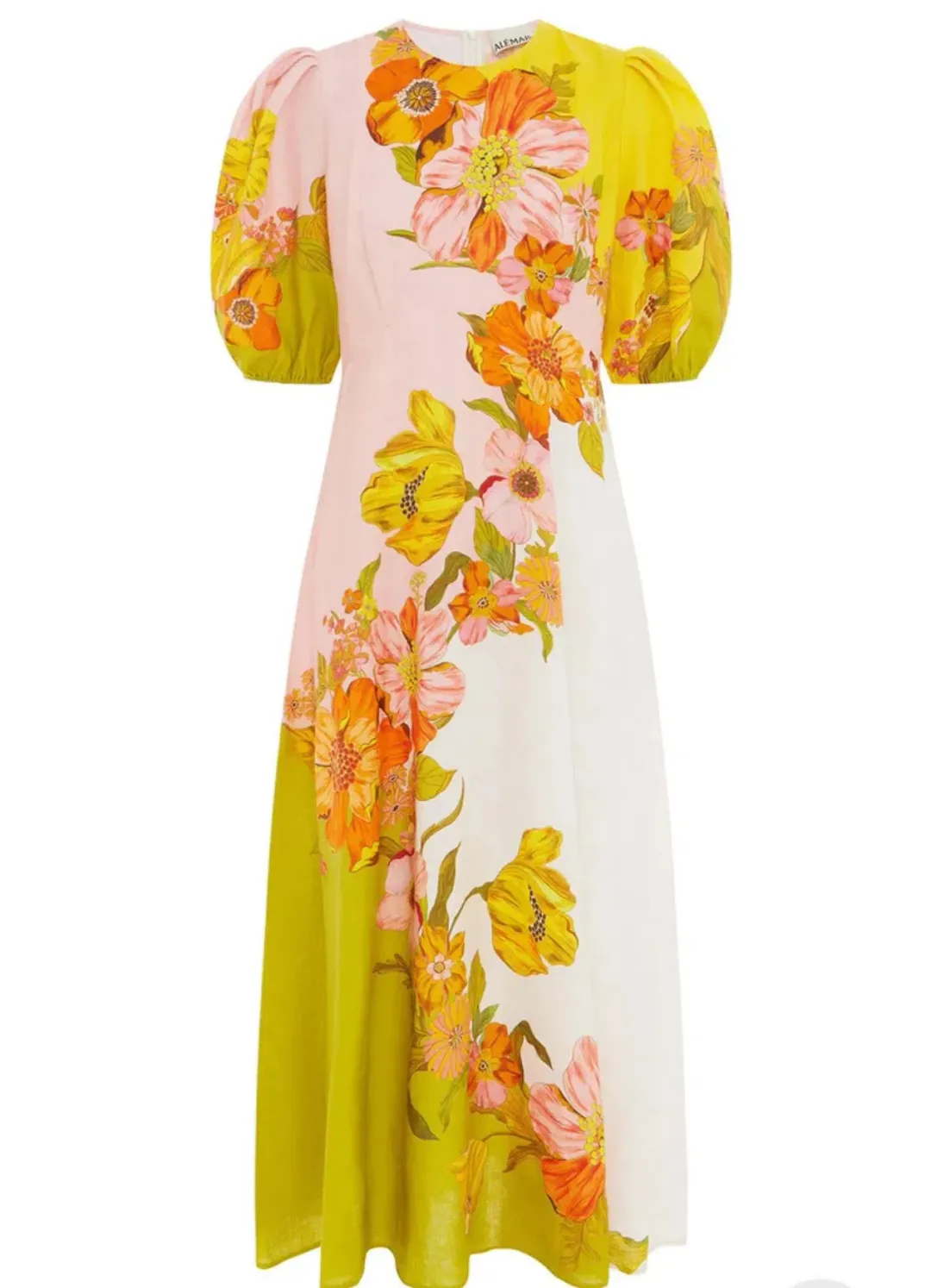 Alemais Silas Midi Dress Floral Size 14 for rent on The Volte - main image