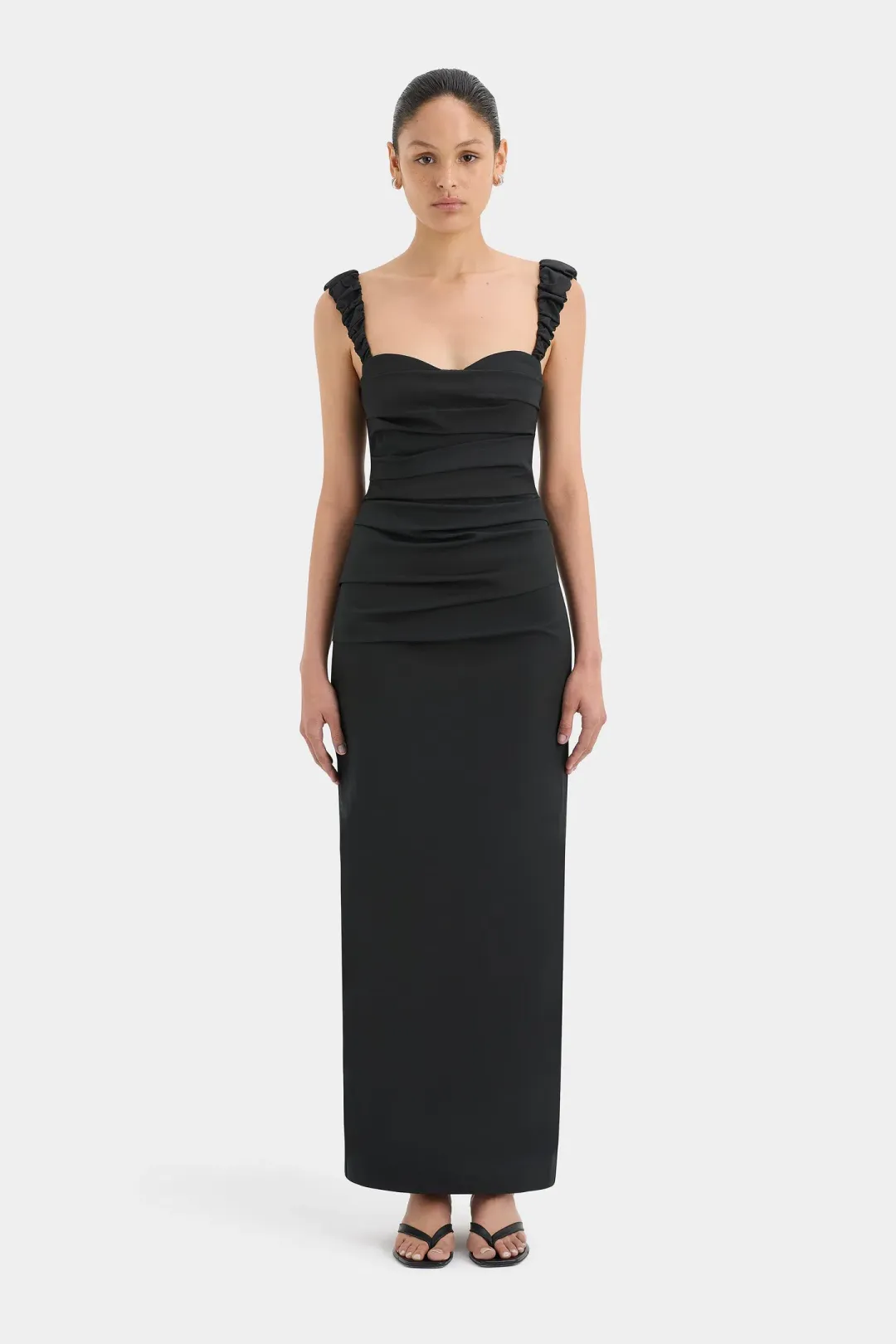 Sir The Label Azul Balconette Gown Black Size 2 / AU 10 for rent on The Volte - main image