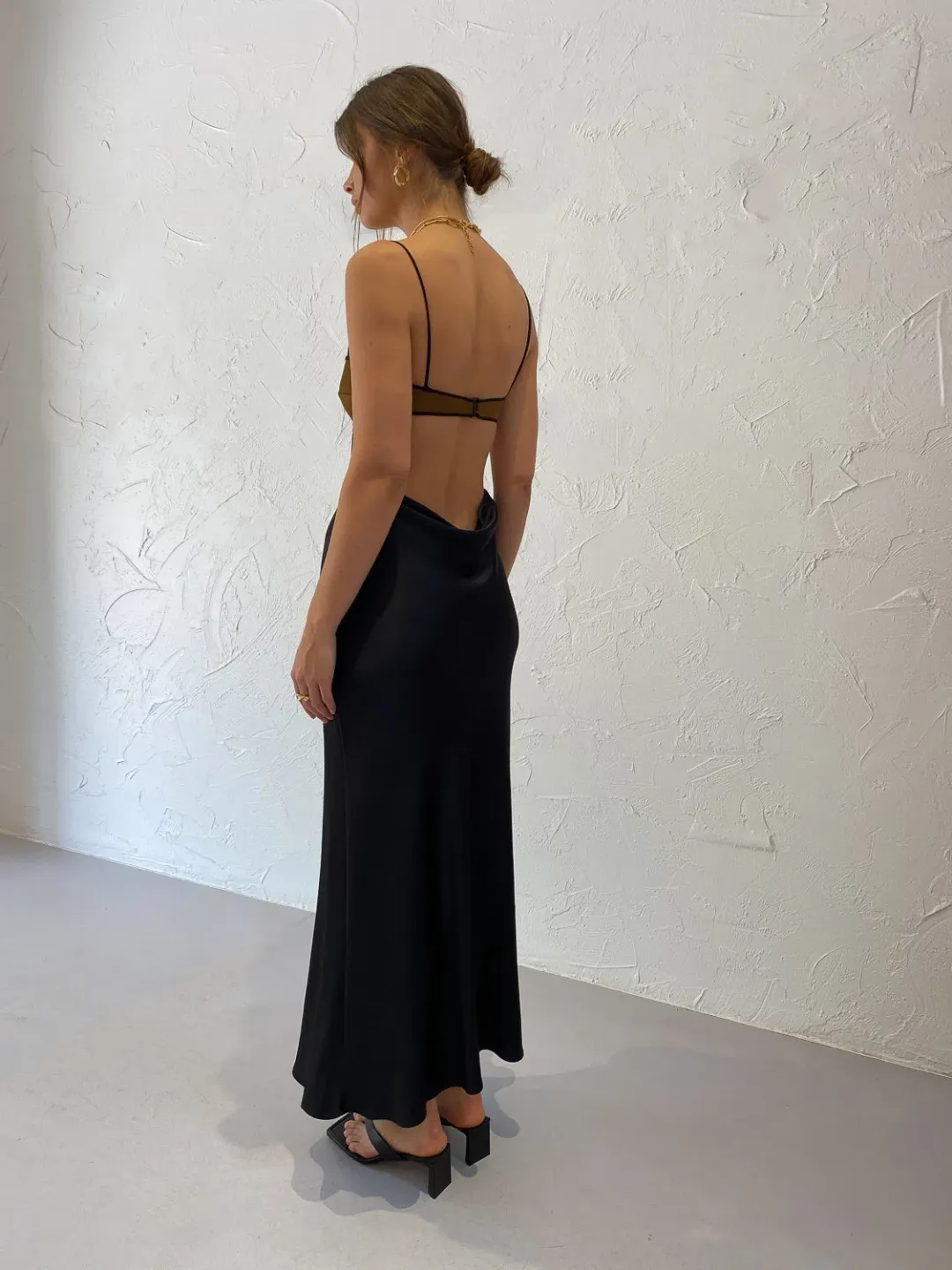 Bec & Bridge Agatha Dress Black/Brown Size 8 for rent on The Volte - main image