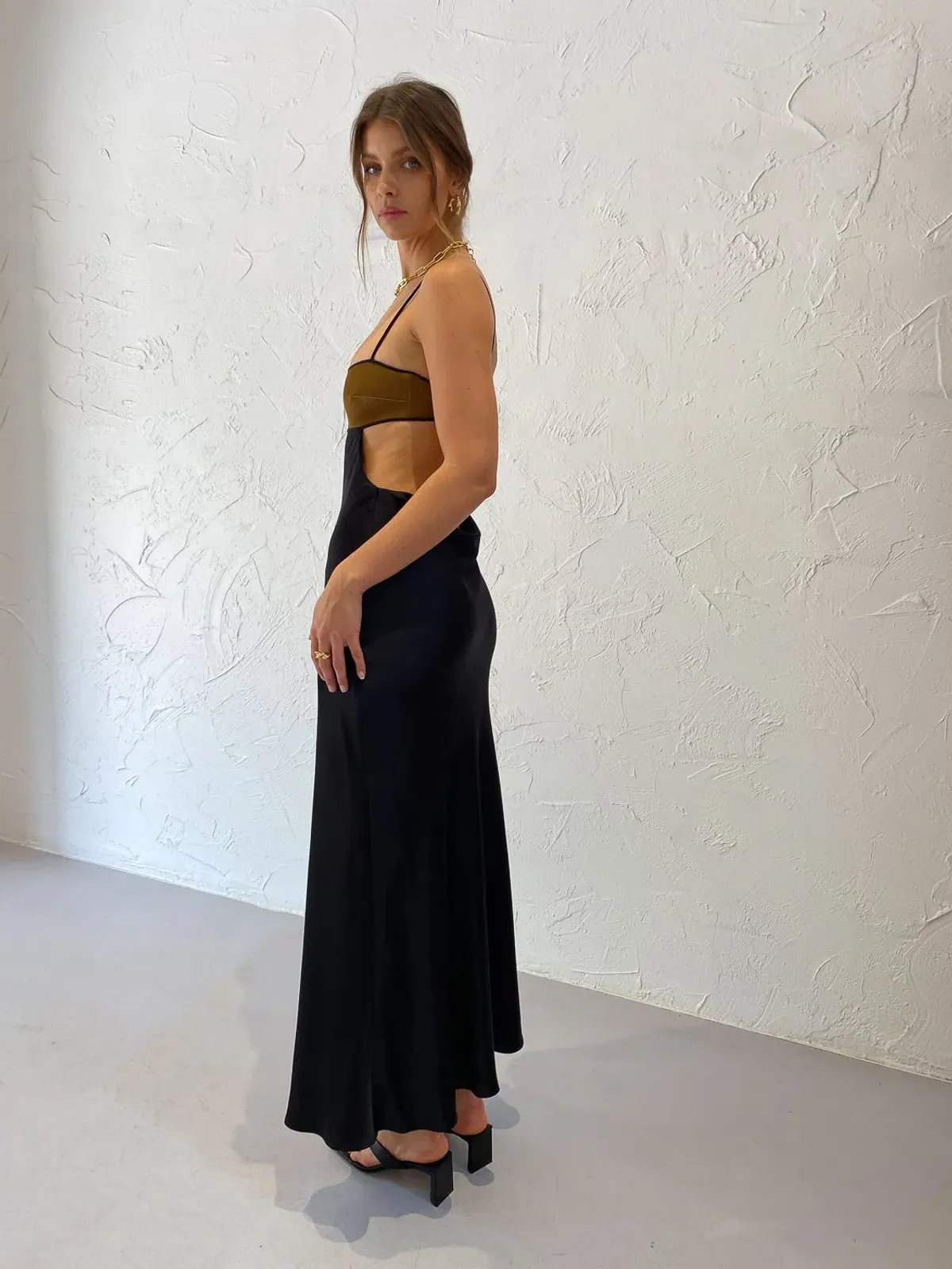 Bec & Bridge Agatha Dress Black/Brown Size 8 - Image 2