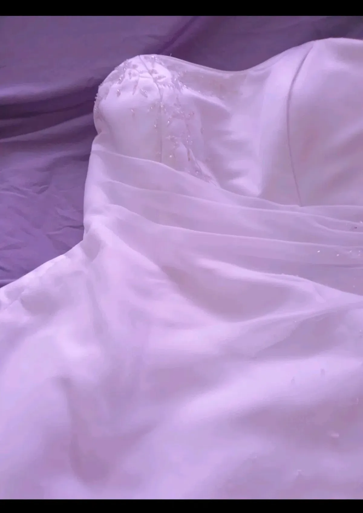 Brisbane Bridal  couture designed  Strapless Bridal Gown White Size 8   - Image 4