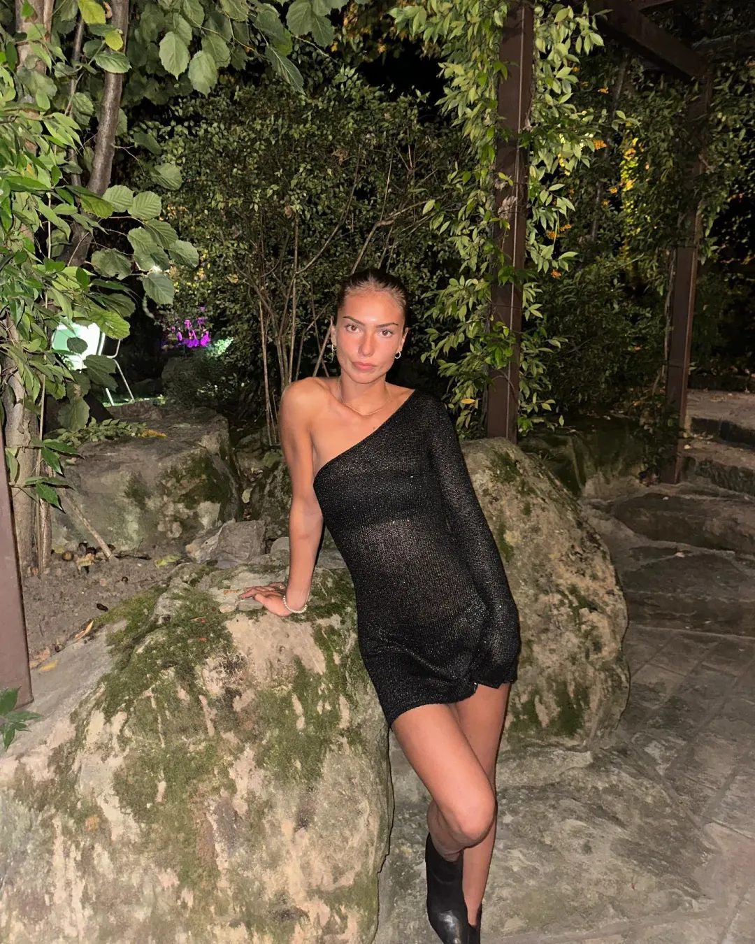 Asta Resort Maya Dress Black Sequin Size 6 for rent on The Volte - main image