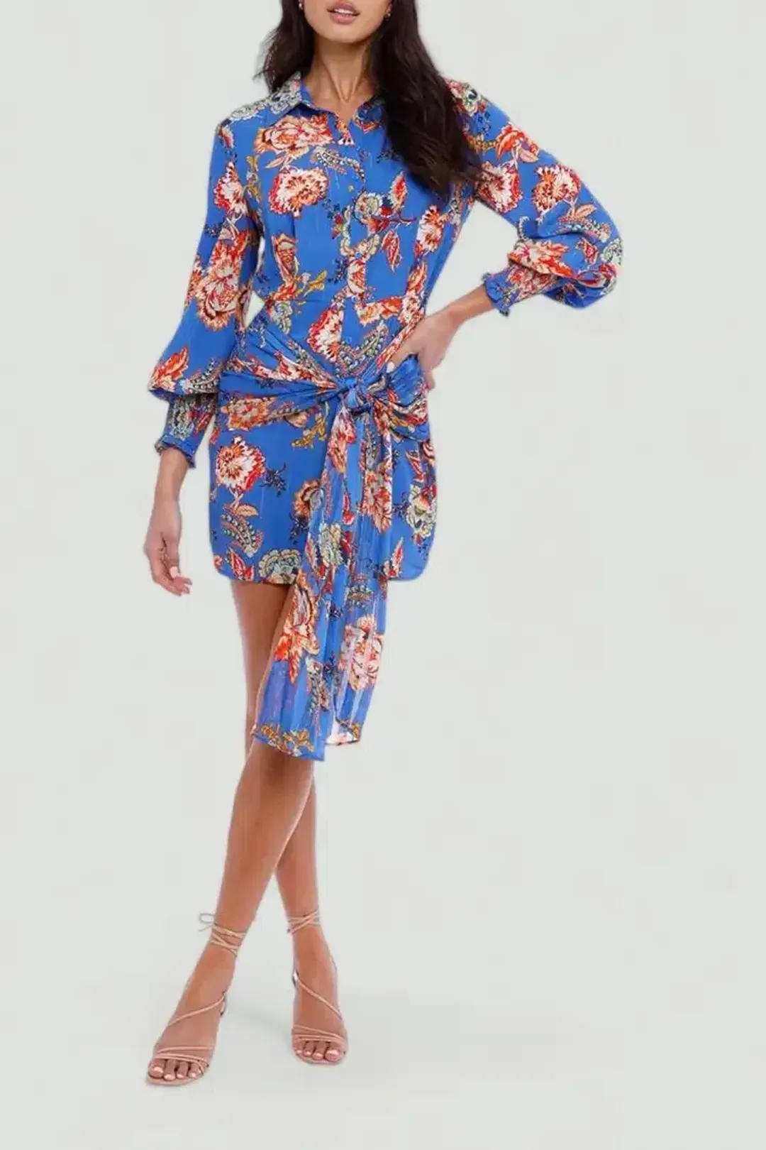 Elliatt Independence Dress in Blue Size 12 for rent on The Volte - main image