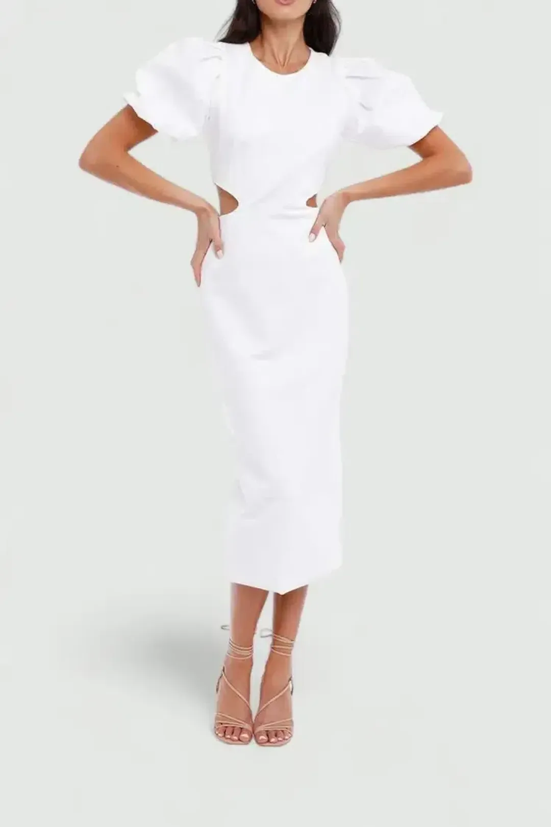 Elliatt Suffage Dress in White Size 8 for rent on The Volte - main image