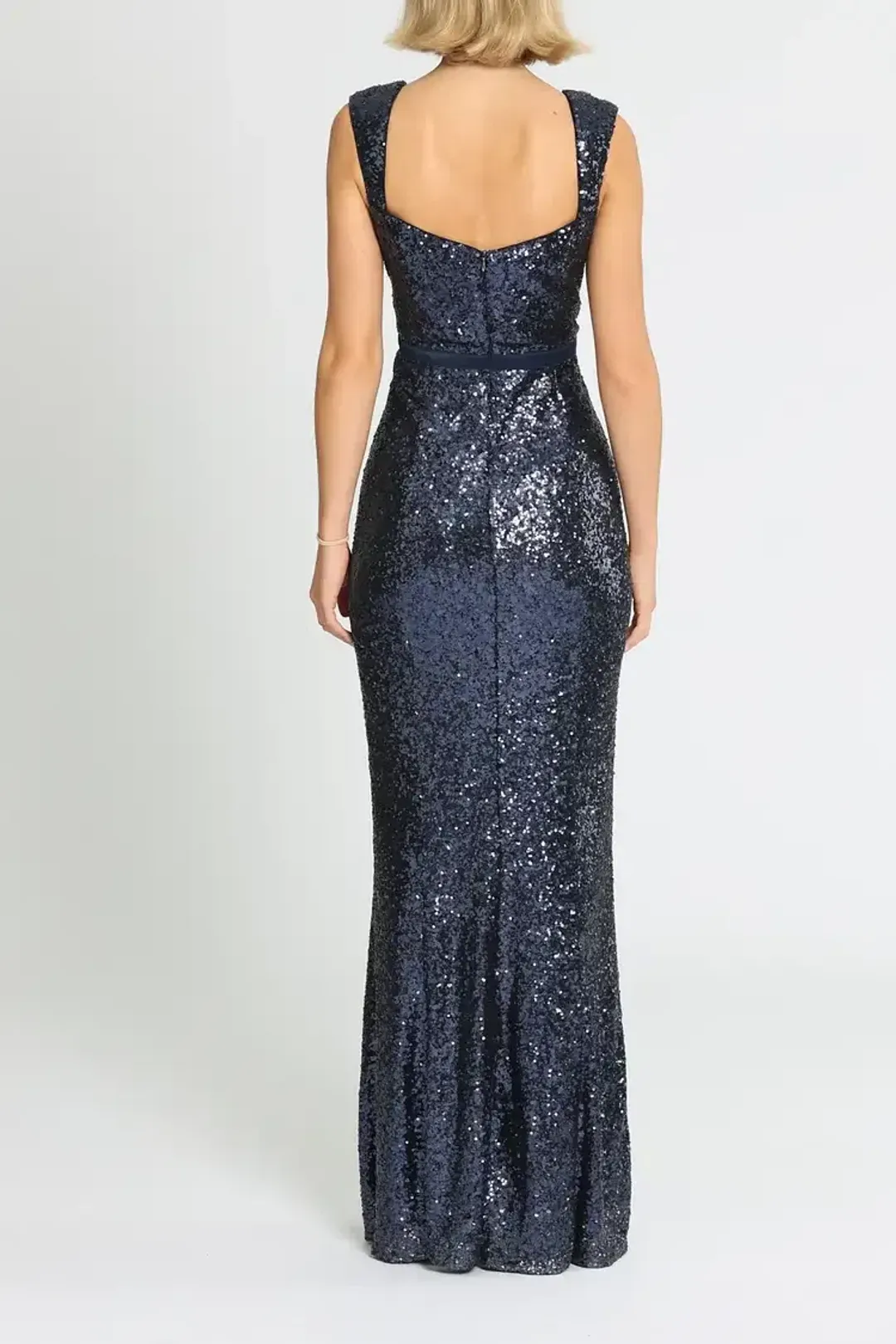 Elle Zeitoune Liam Midnight Gown in Blue Size 16 for rent on The Volte - main image