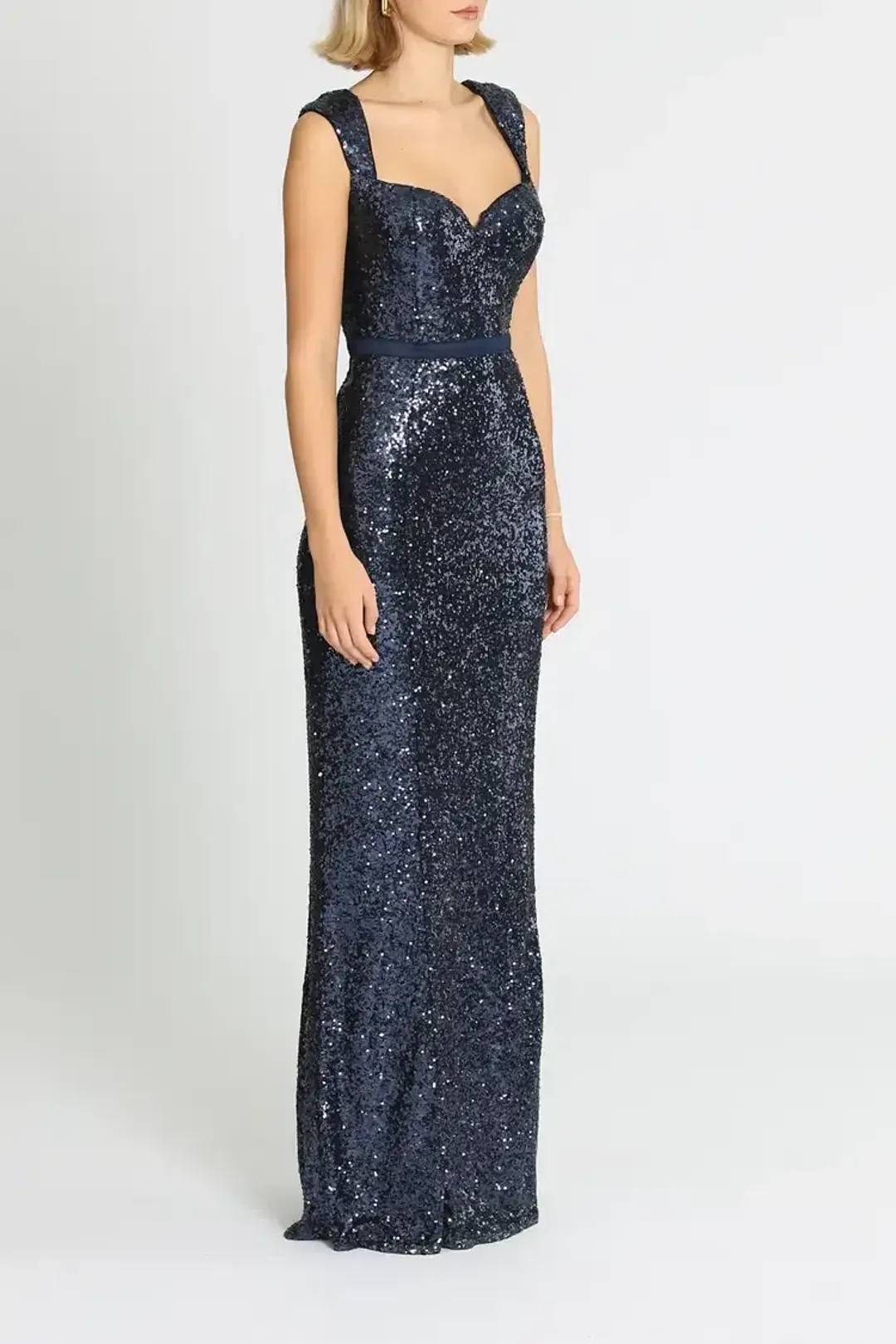 Elle Zeitoune Liam Midnight Gown in Blue Size 16 for rent on The Volte - main image