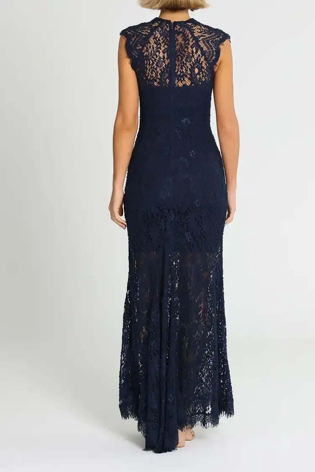 Elle Zeitoune Demi Gown in Navy Size 16 for rent on The Volte - main image
