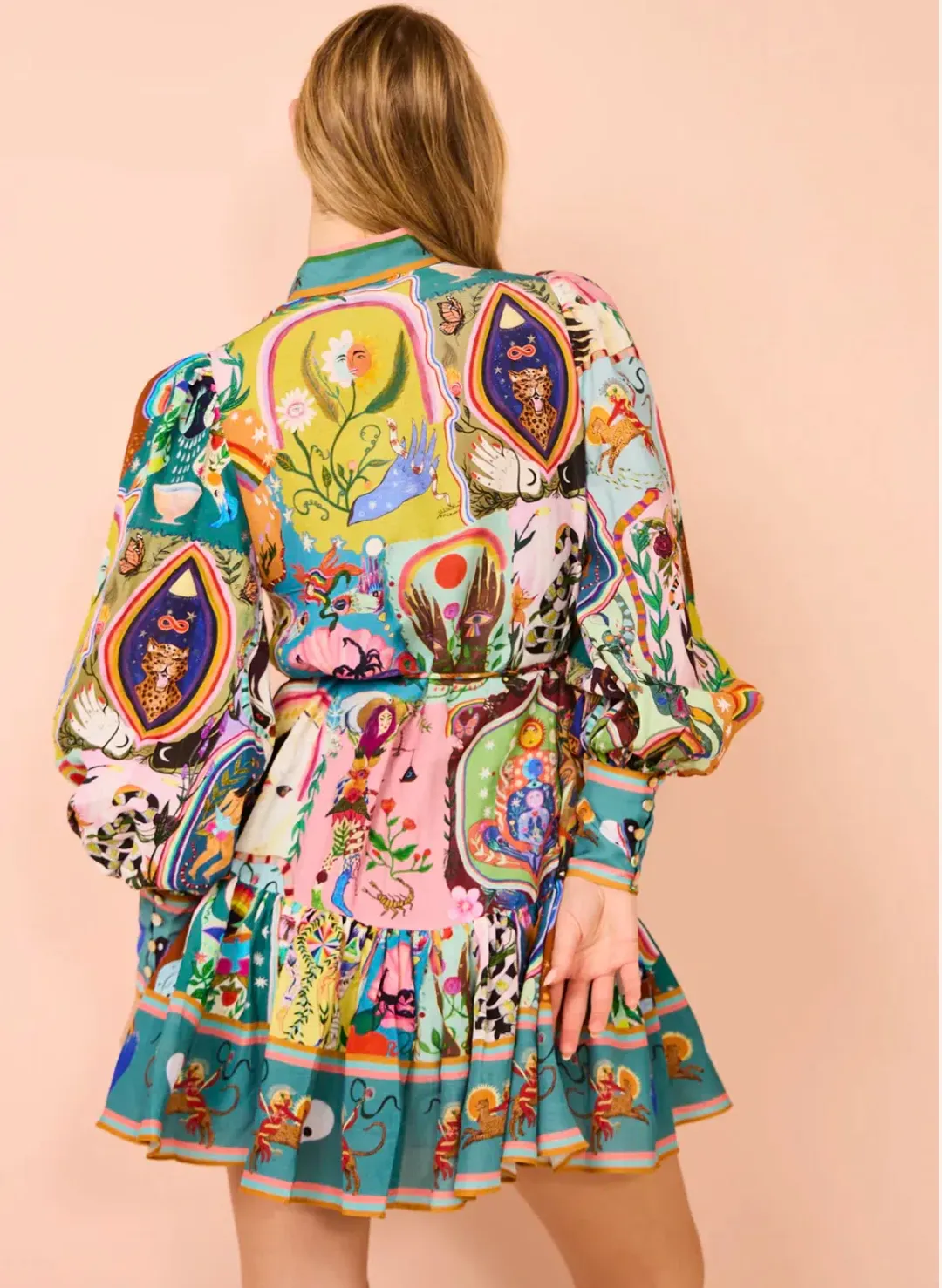 Alemais Evergreen Mini Dress Multi Size 12 for rent on The Volte - main image