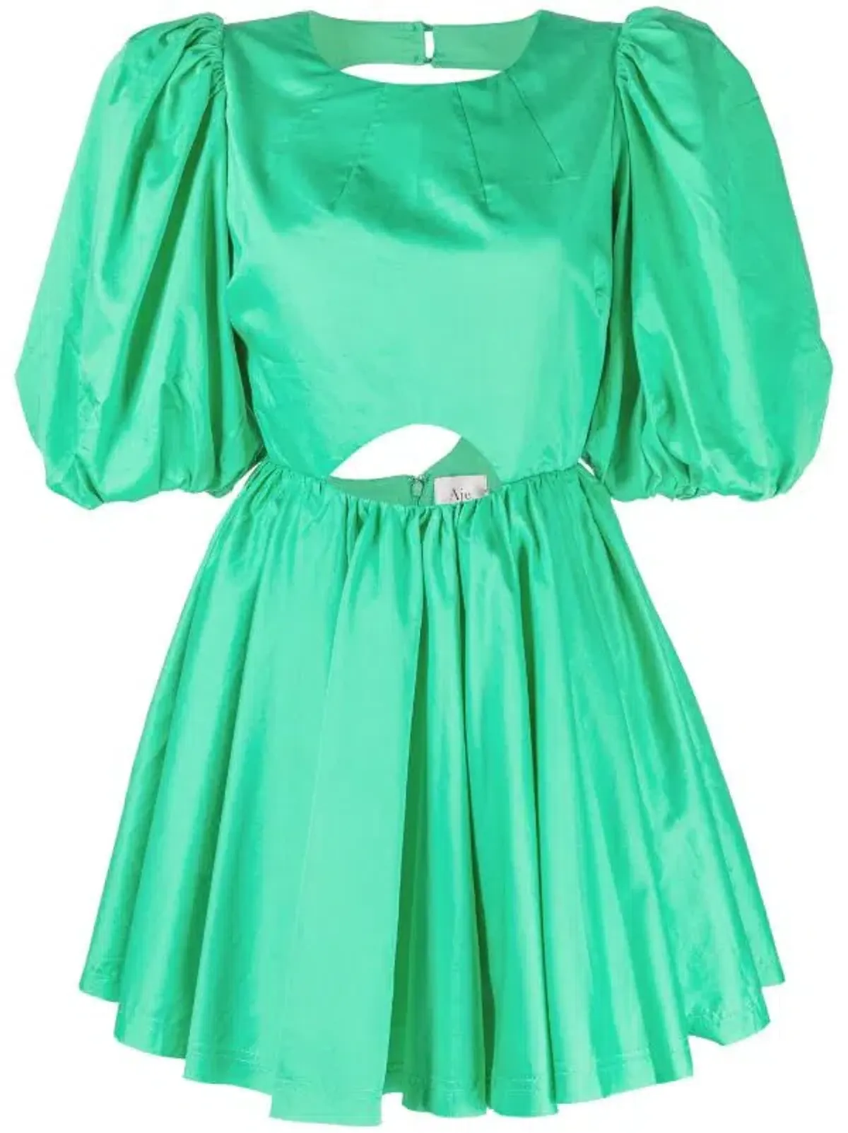 Aje Colette Cut Out Mini Dress Green Size 12 - Image 5