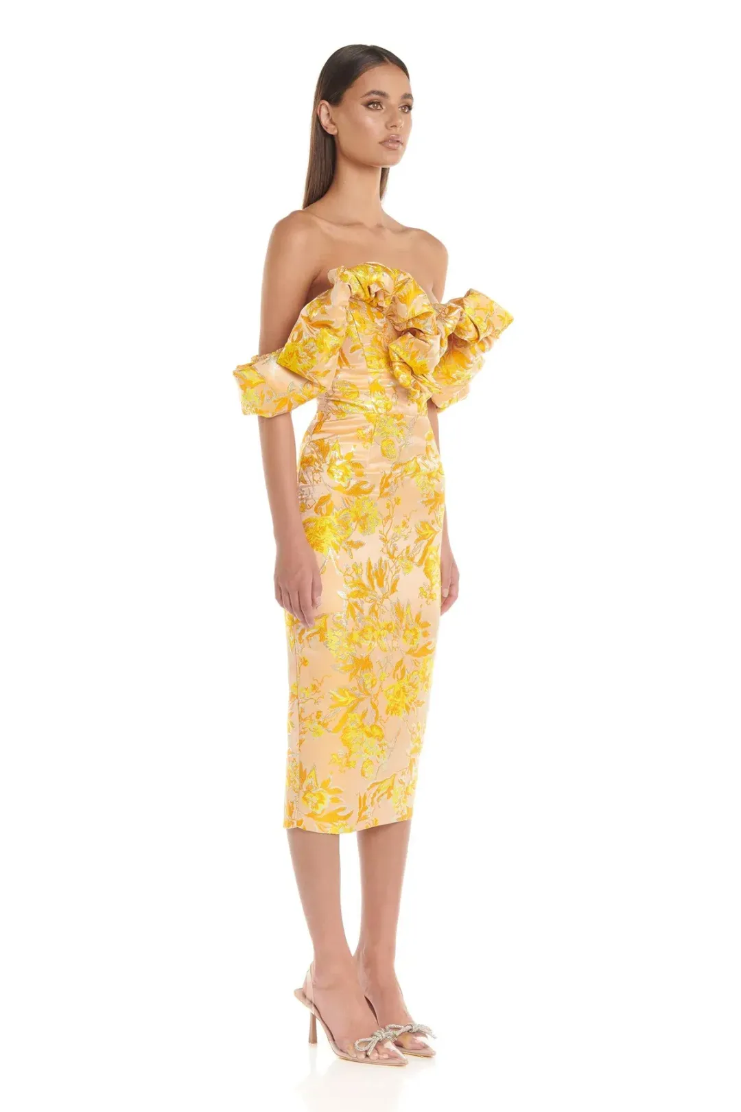 Eliya the Label Brielle Midi Dress Floral Size 10 for rent on The Volte - main image