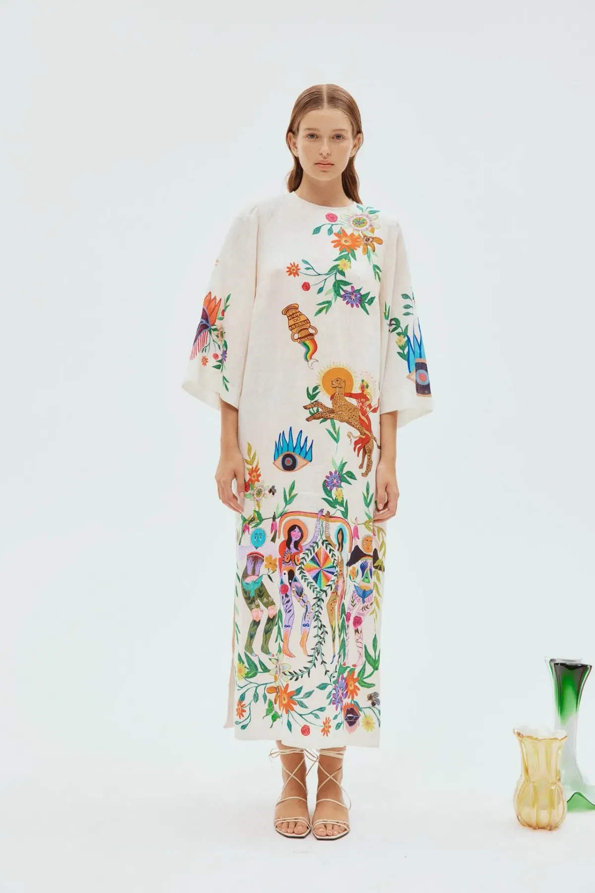 Alemais Meagan Midi Dress Multi Size 14 - Image 1