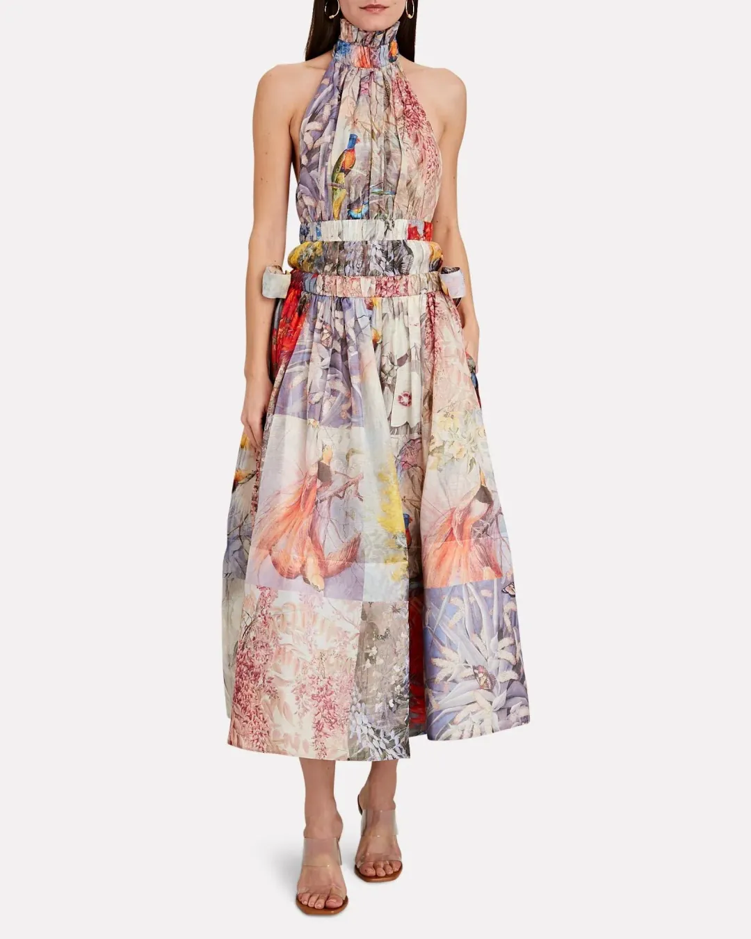 Zimmermann Botanica Halter Neck Gown Print Size 0 / AU 8 for rent on The Volte - main image