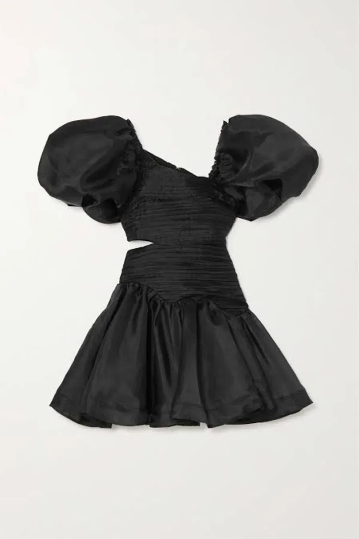 Aje Joan Puff Sleeve Black Mini Dress Cocktail Wedding RRP ($455) Size AU16/US12 - Image 2