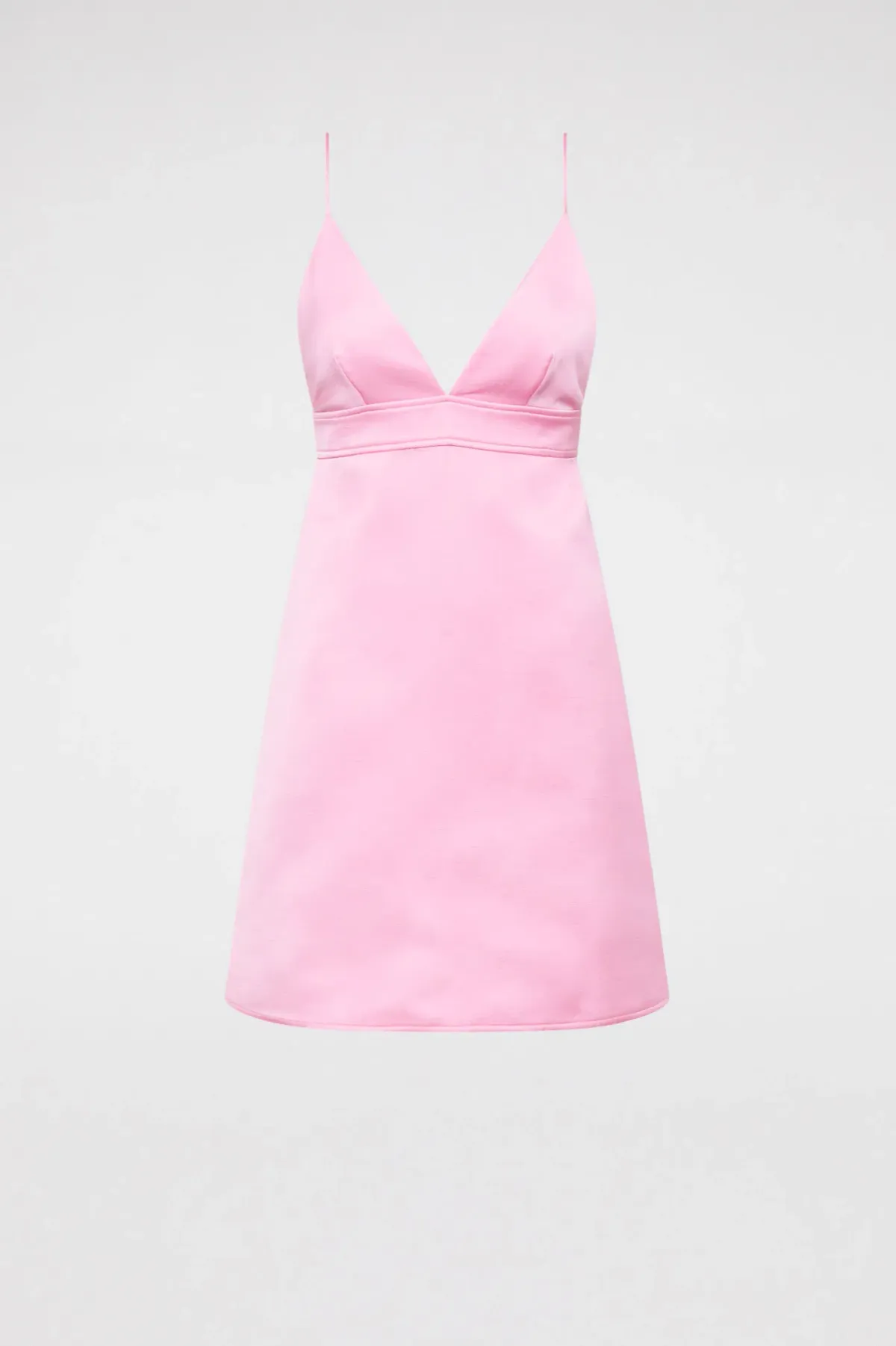 Scanlan Theodore Satin Shoestring Dress Pink Size 10 - Image 3