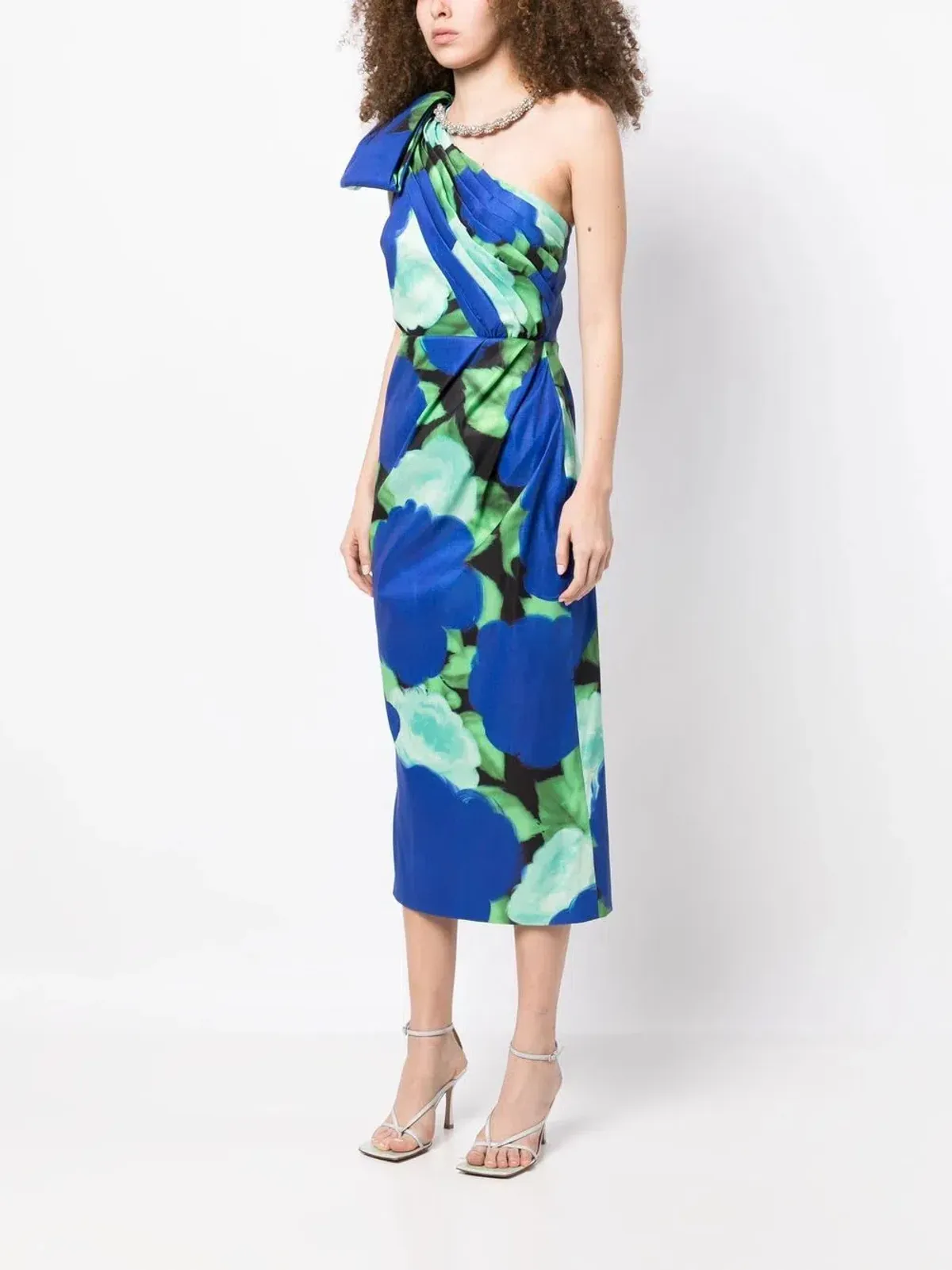 Rachel Gilbert Fauve Midi Dress Electric Floral Print Size 1 / AU 8 - Image 1