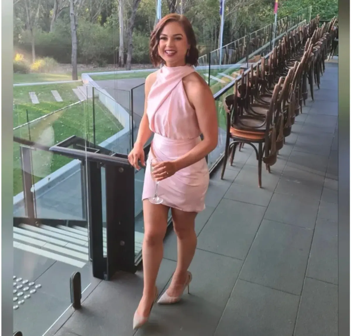 Sheike Heartbreaker Mini Dress Pink Size 16 - Image 2