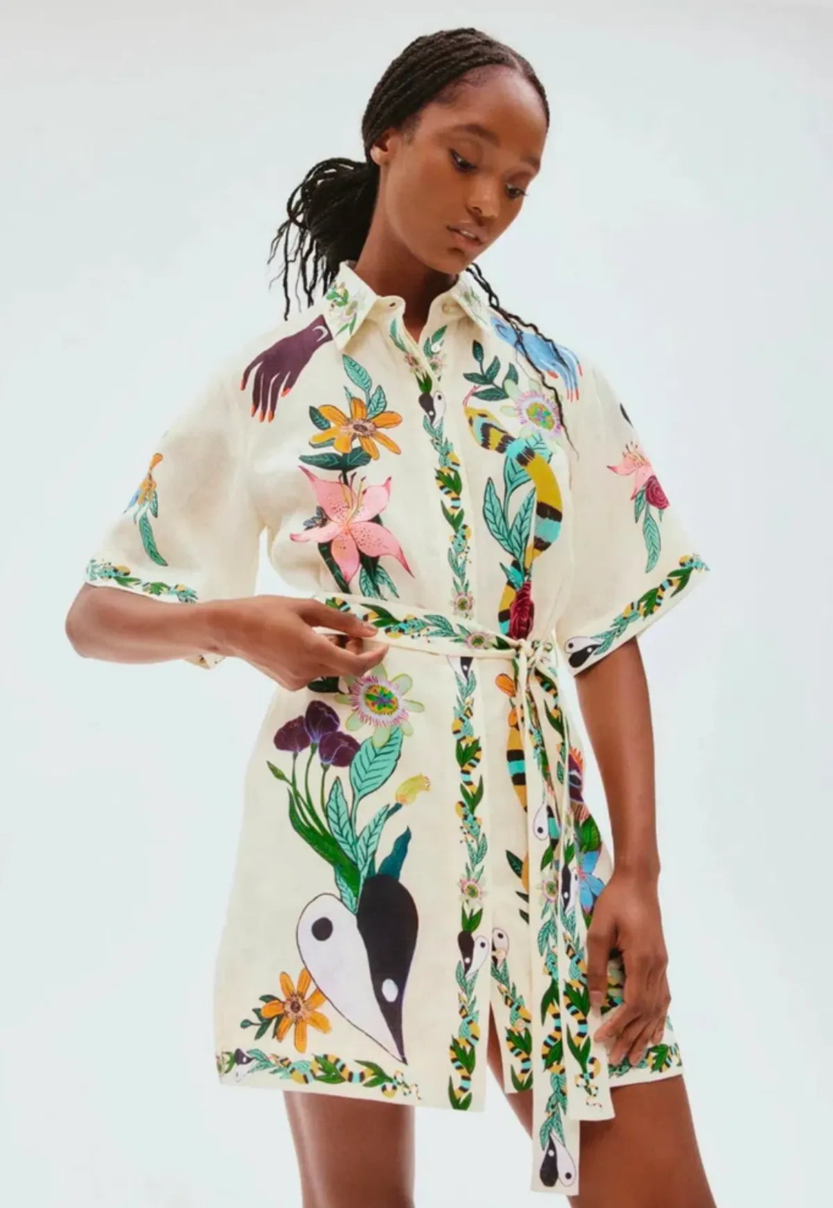 Alemais Meagan Mini Dress Print Size 6 - Image 2