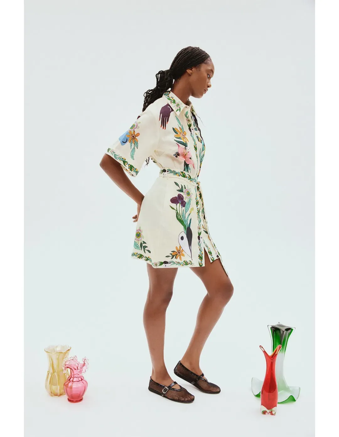 Alemais Meagan Mini Dress Print Size 14 for rent on The Volte - main image