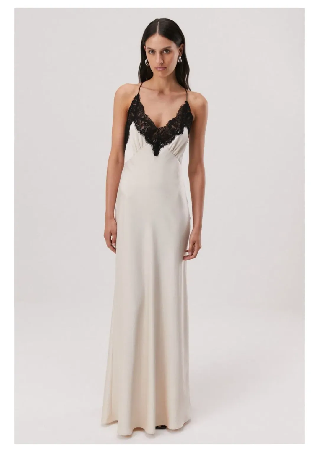 Misha Eanna Maxi Dress Champagne Size 6 for rent on The Volte - main image