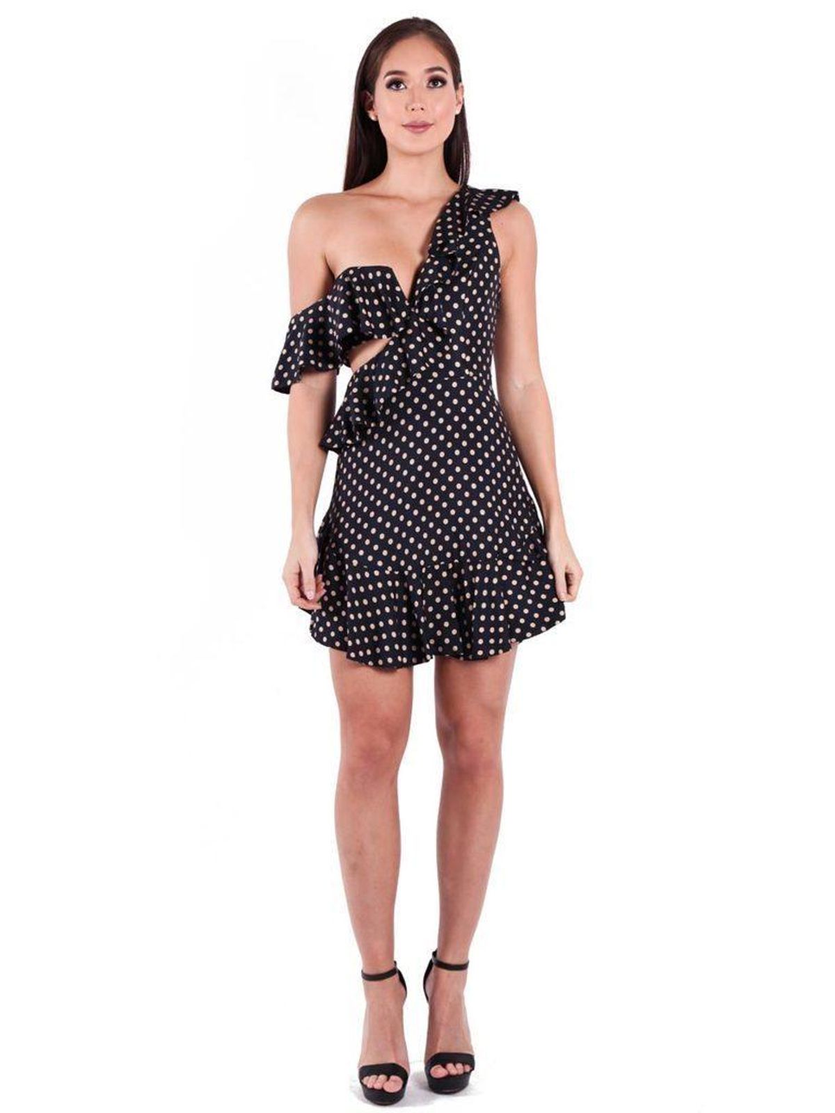 Zimmermann Rife Flounce Mini Dress Navy/Mustard Print Size 0 / AU 8 - Image 2