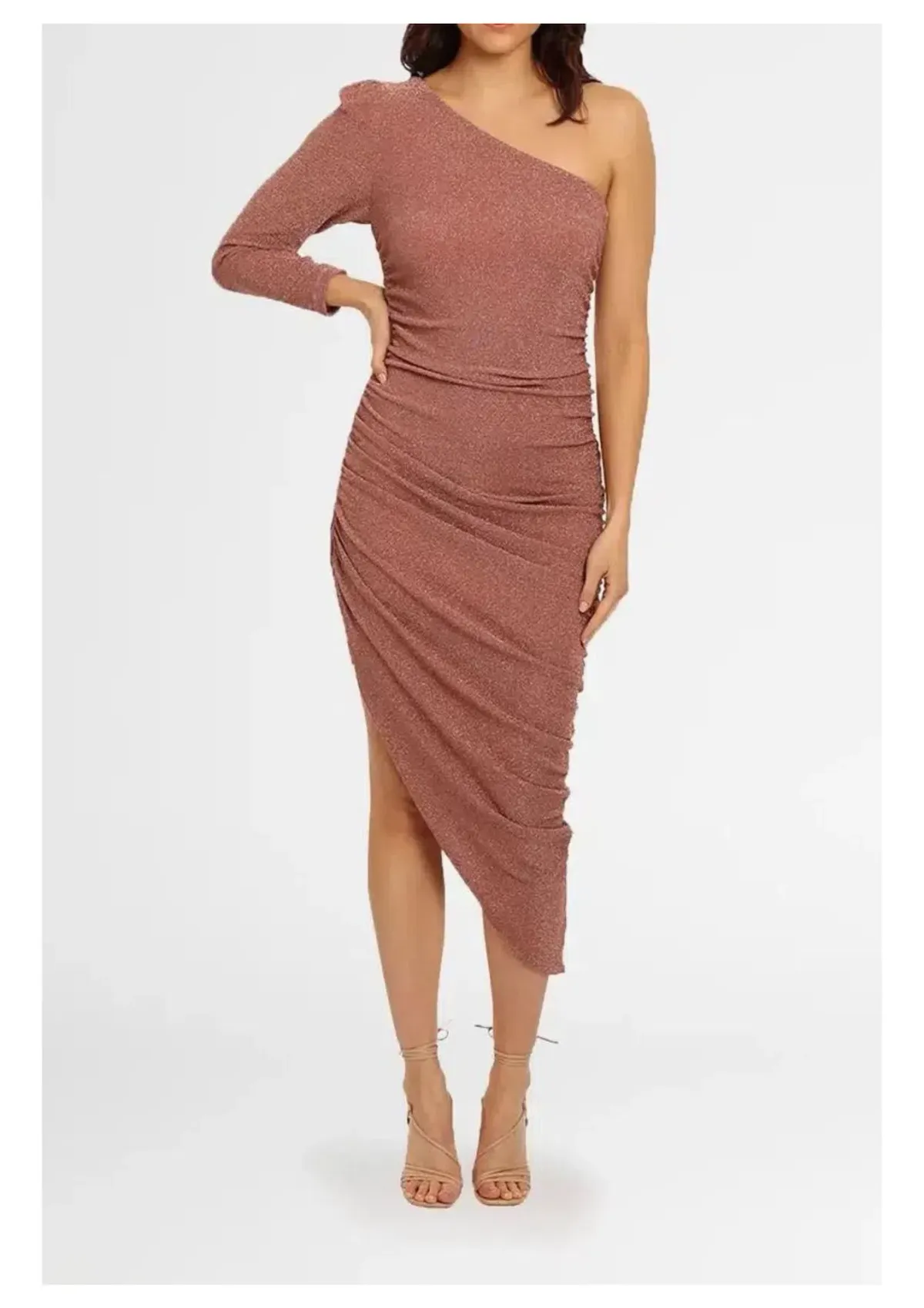 Elle Zeitoune Sabots Dress in Rose Gold Size 10 - Image 1