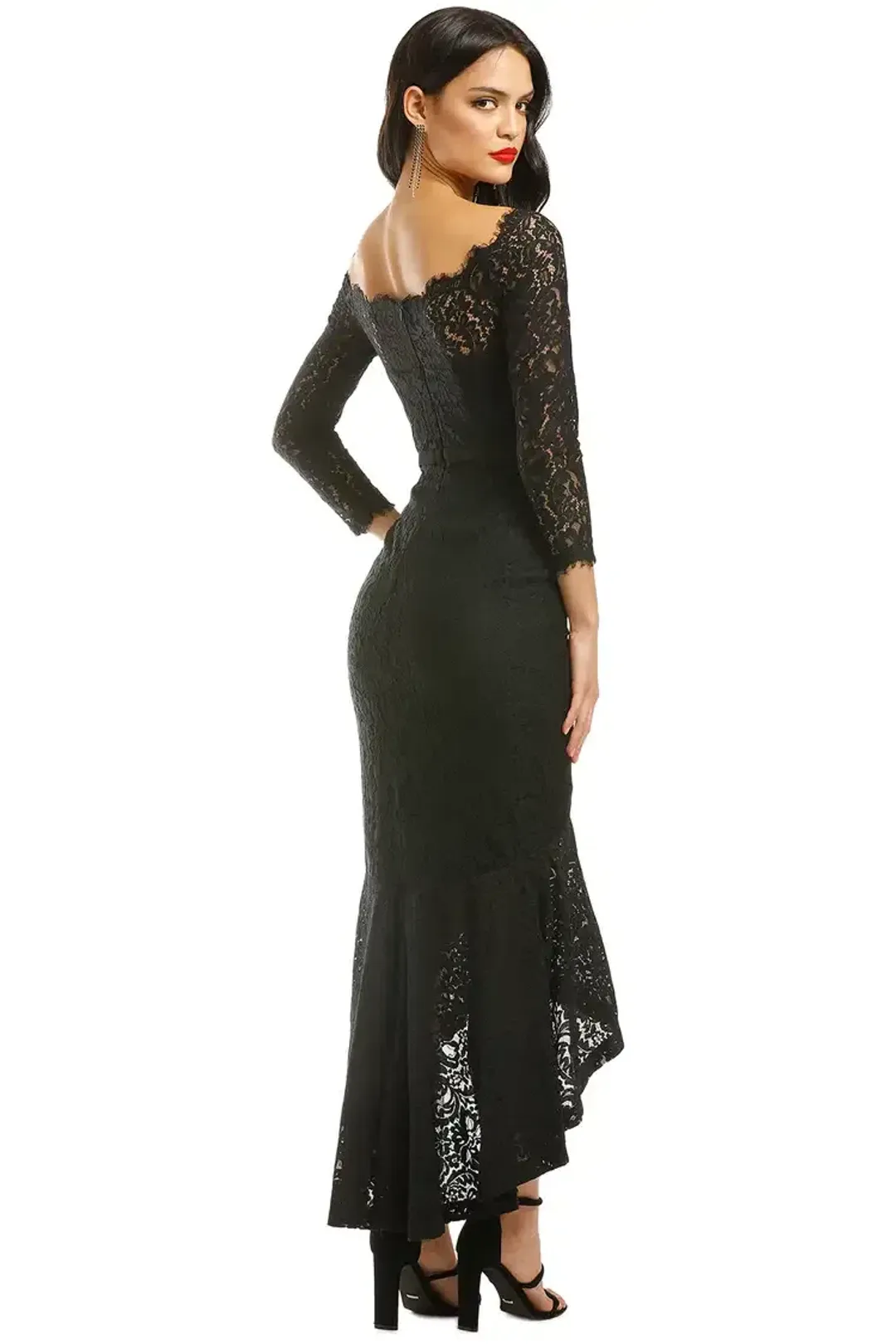 George Sofia Mermaid Hem Gown in Black Size 14 for rent on The Volte - main image