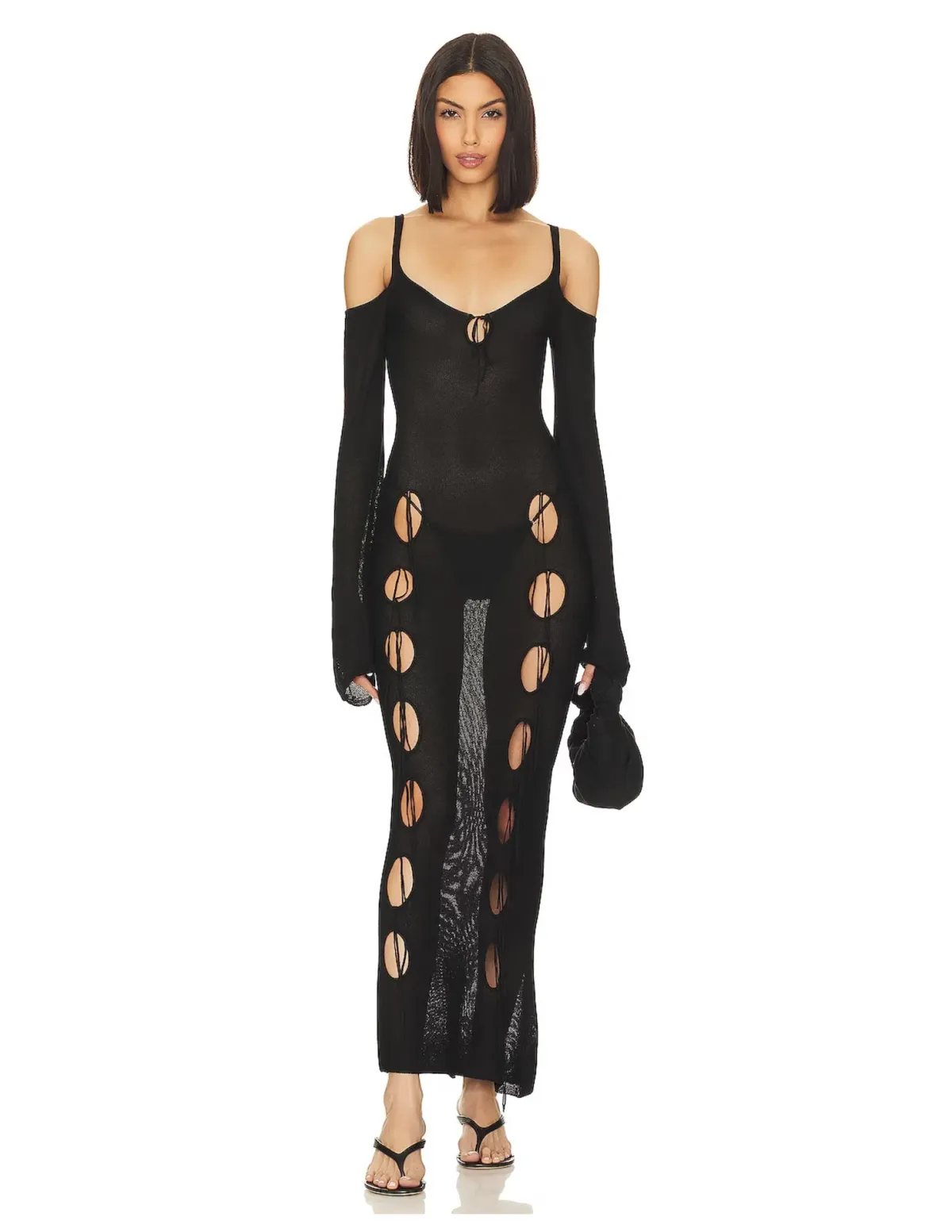 Asta Resort Ysabel Maxi Dress Black Size S / AU 8 - Image 1