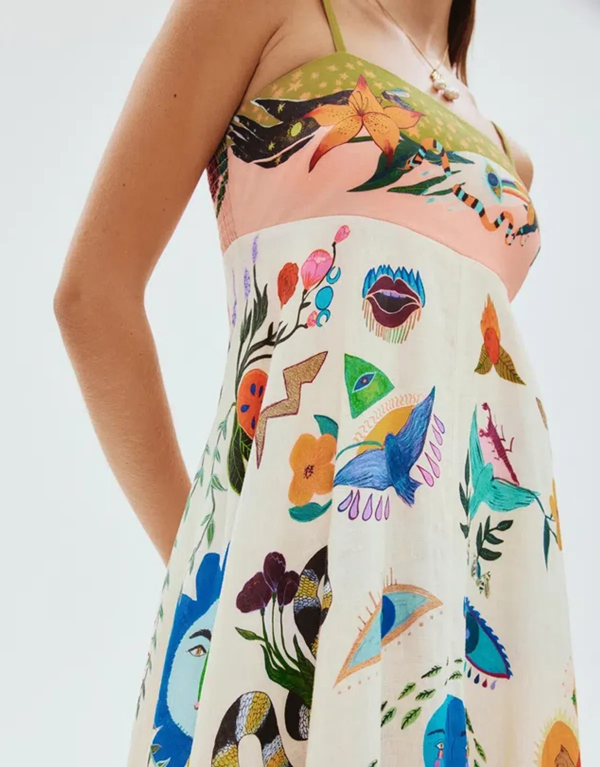  Alemais Evergreen Sundress Size 12 - Image 2