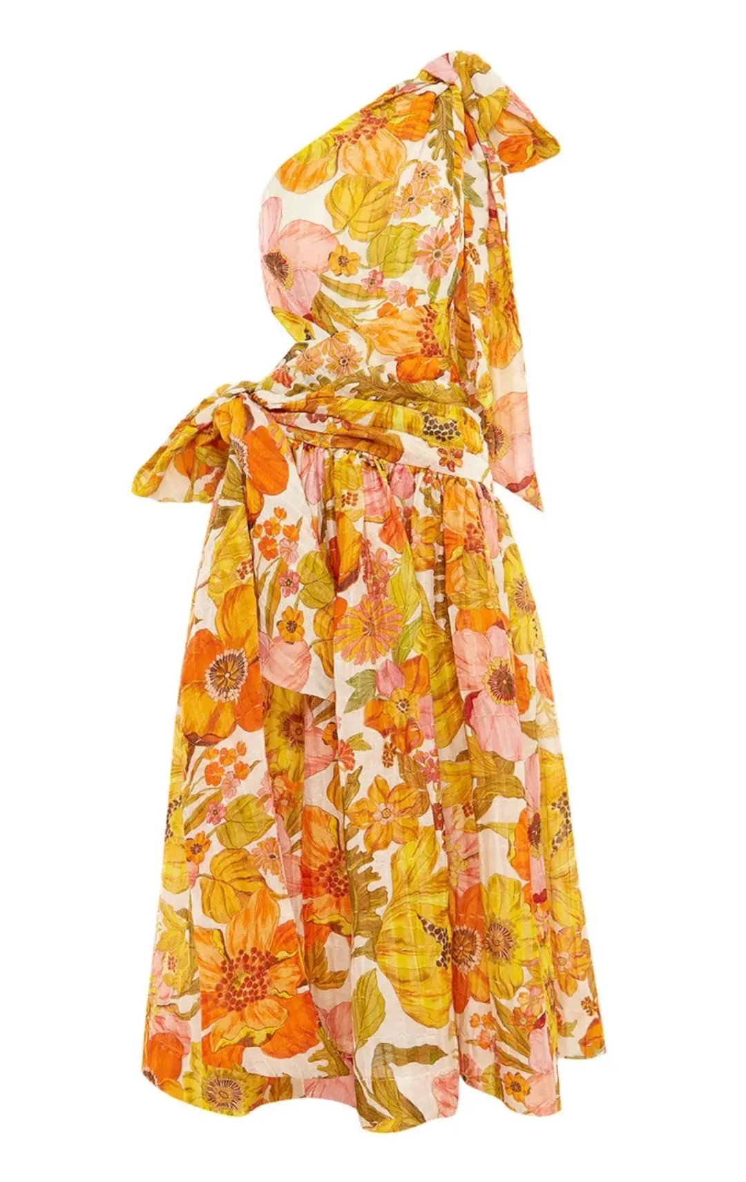 Alemais Silas One Shoulder Gown in Multi Size 8 for rent on The Volte - main image