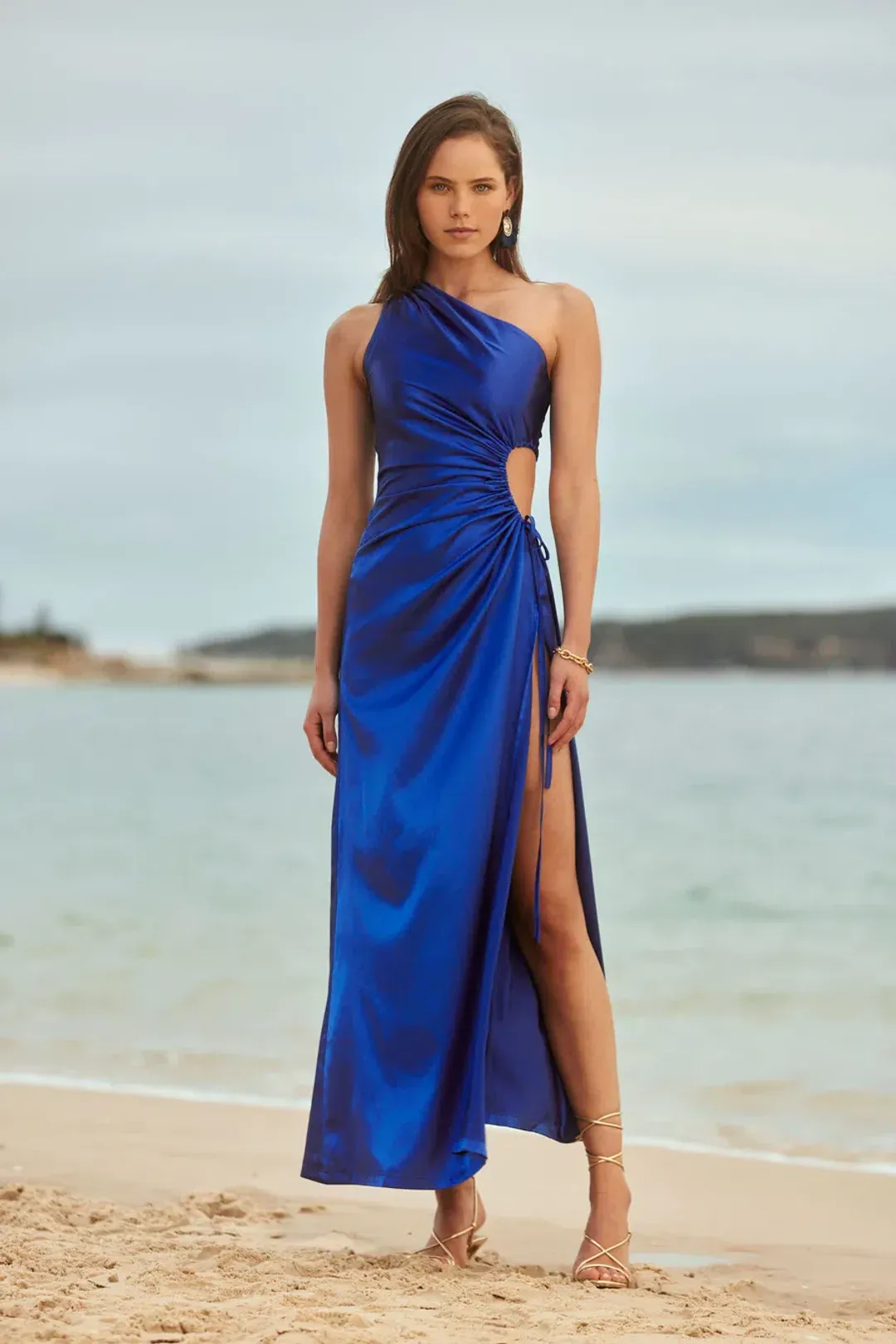 Sonya Moda Nour Maxi Dress Moroccan Cobalt Blue Size 10 for rent on The Volte - main image