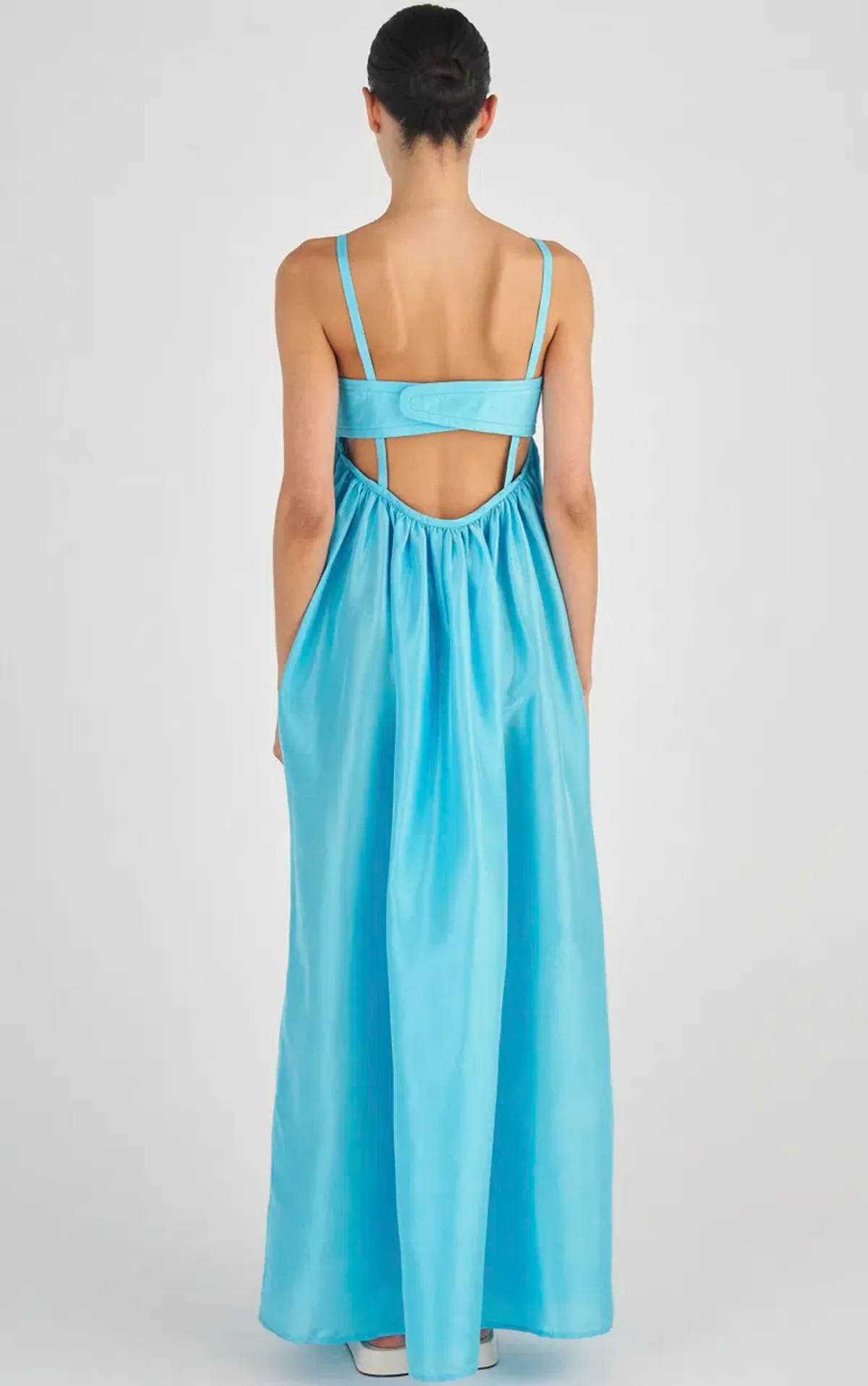 The Oroton Bodice Detail Gown Blue Size 16 - Image 4