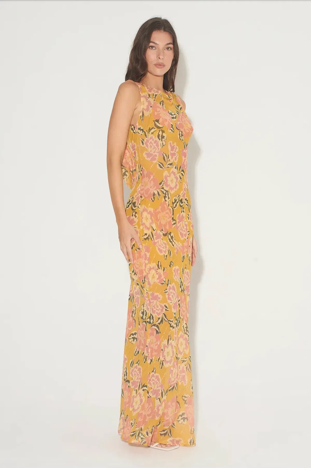 Hansen & Gretel Emmery Maxi Dress Honey Floral Size L / AU 12 - Image 2