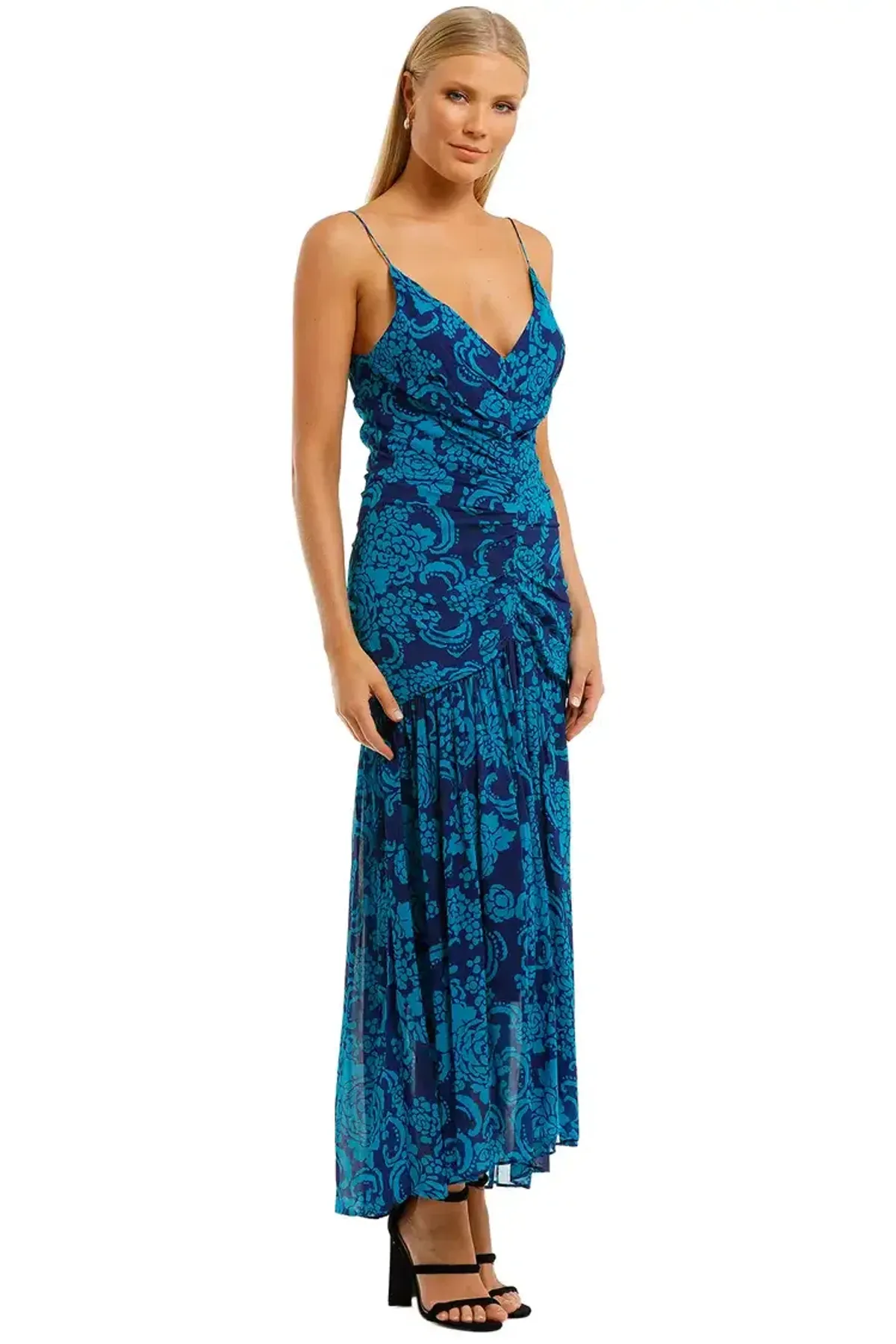 Ginger & Smart Lyrical Dress in Blue Size 8 - Image 4