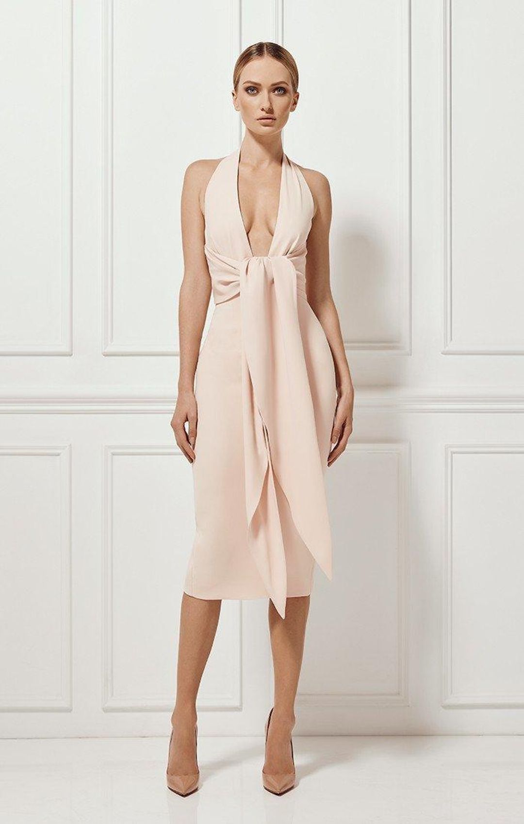 Misha Sian Dress Pink Size 10 for rent on The Volte - main image