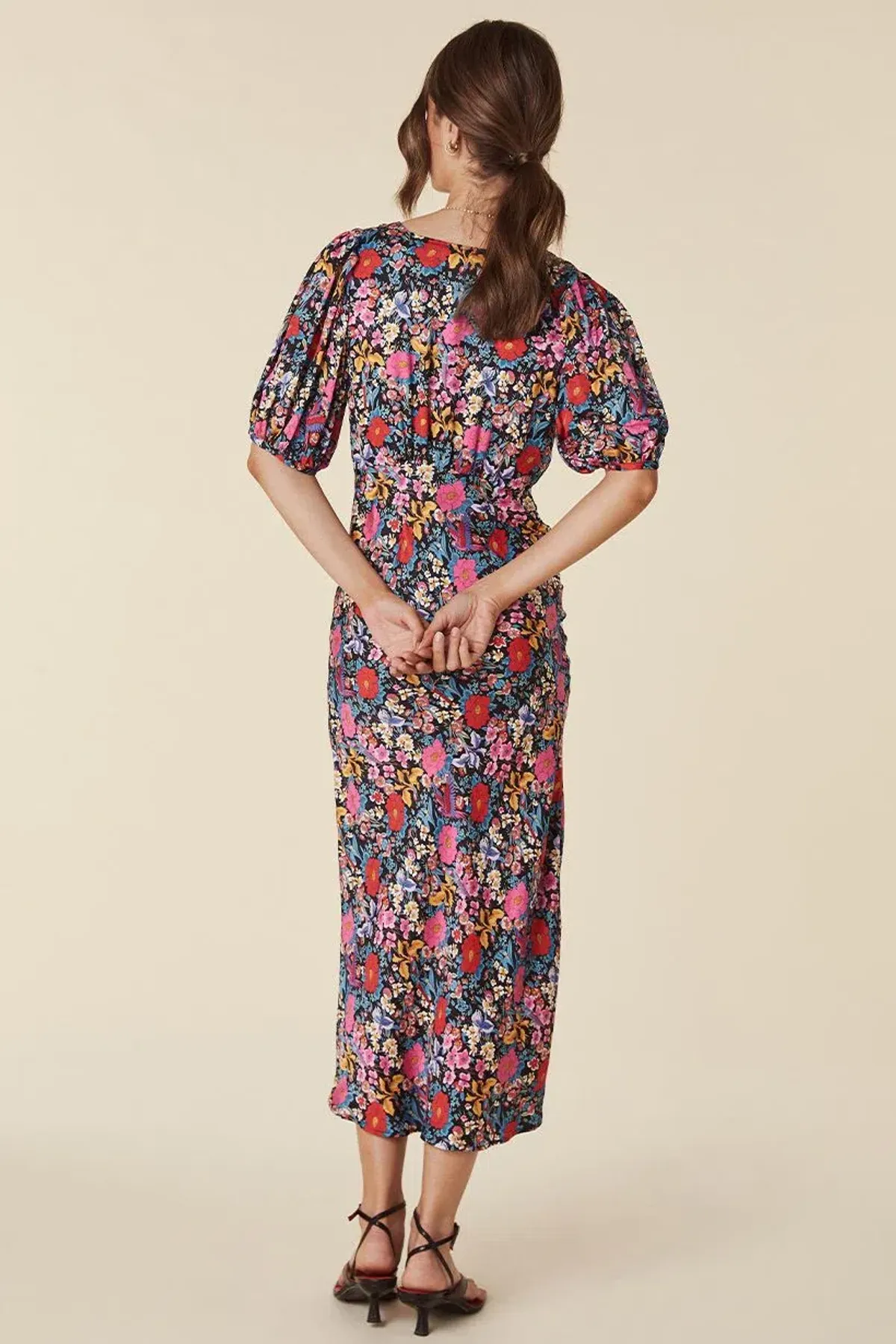Spell & the Gypsy Last Drinks Bias Midi Dress in Evening Floral Size S / AU 8 - Image 5