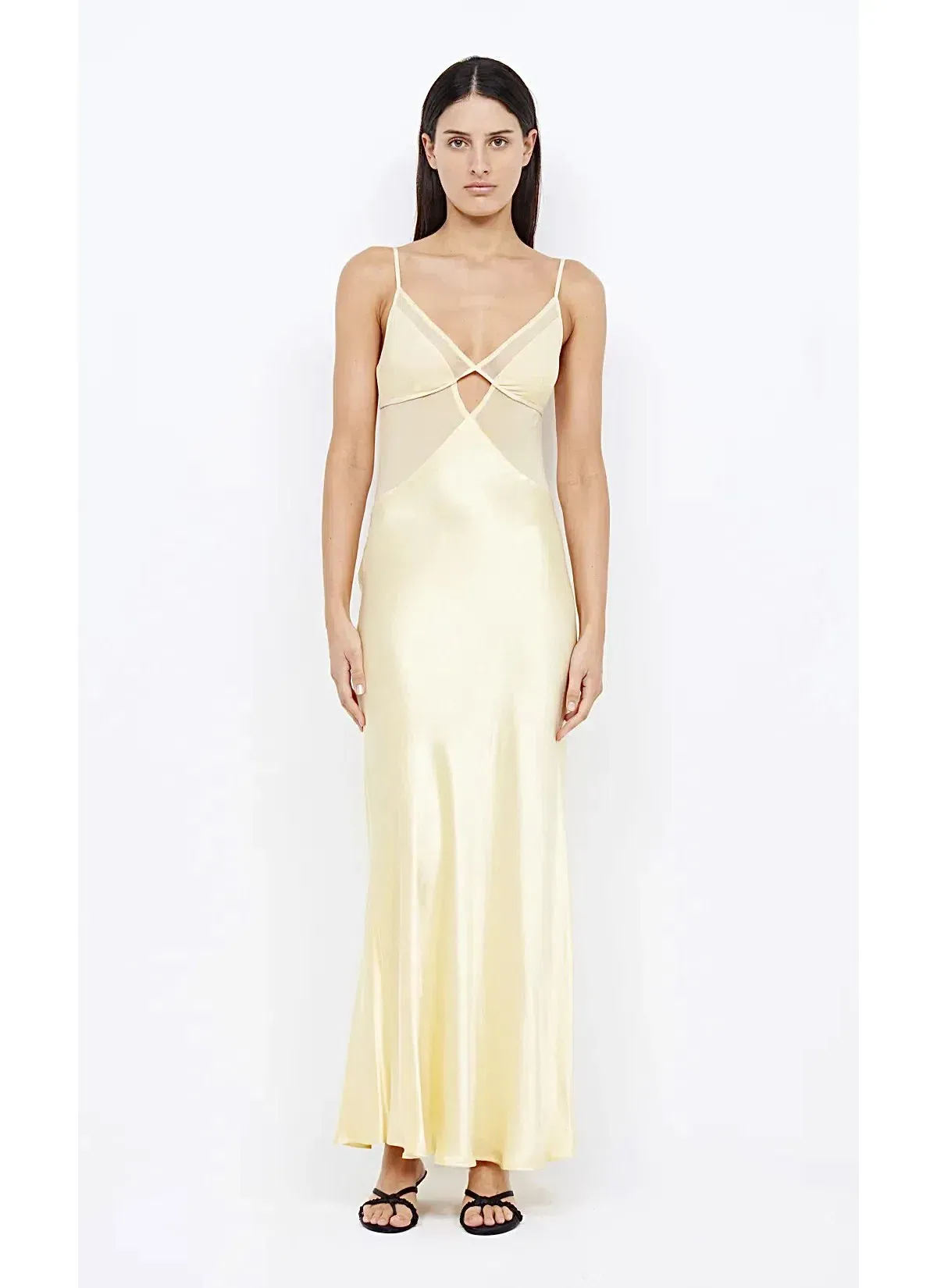 Bec & Bridge Margot V Maxi Dress in Butter Yellow Size 6  - Image 1