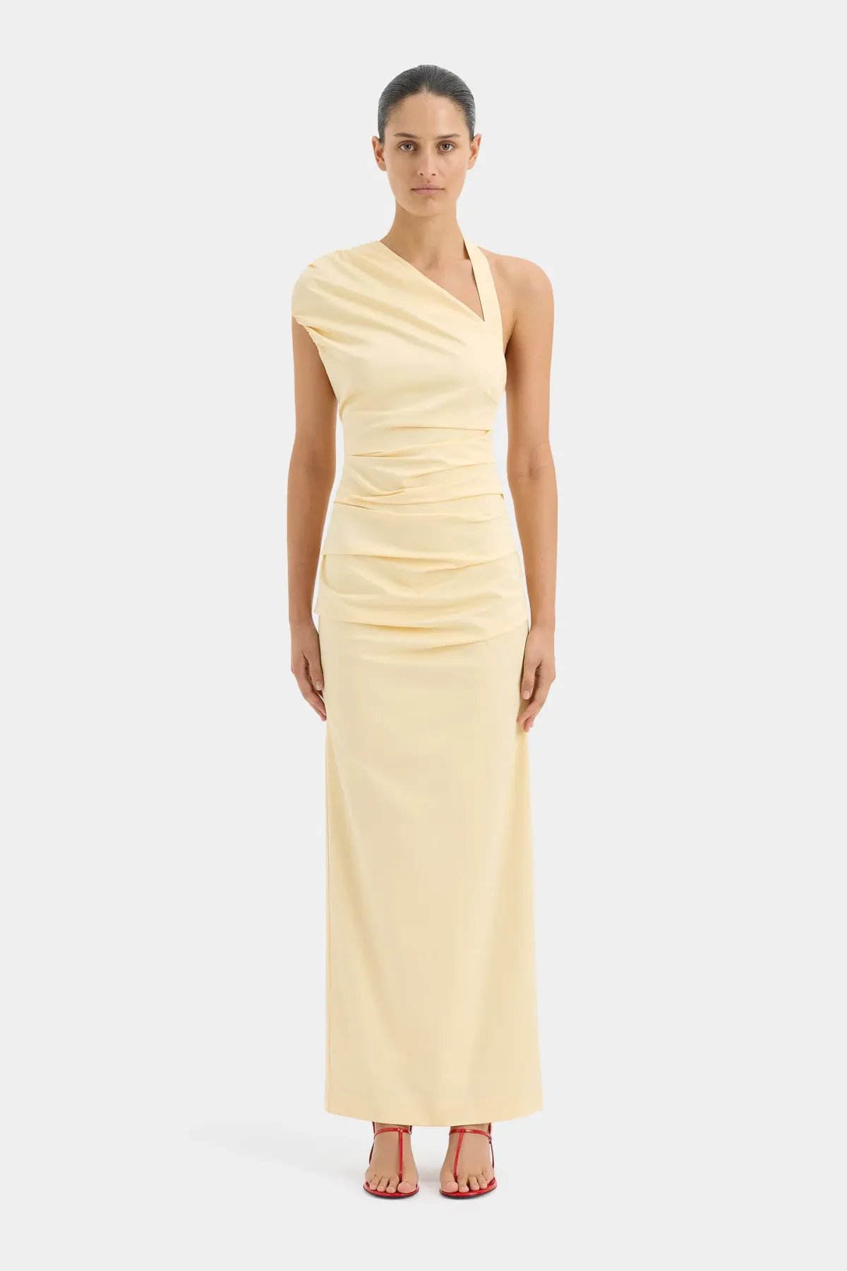 Sir the Label Giacomo Gathered Gown Yellow Size 1 / AU 8 - Image 2