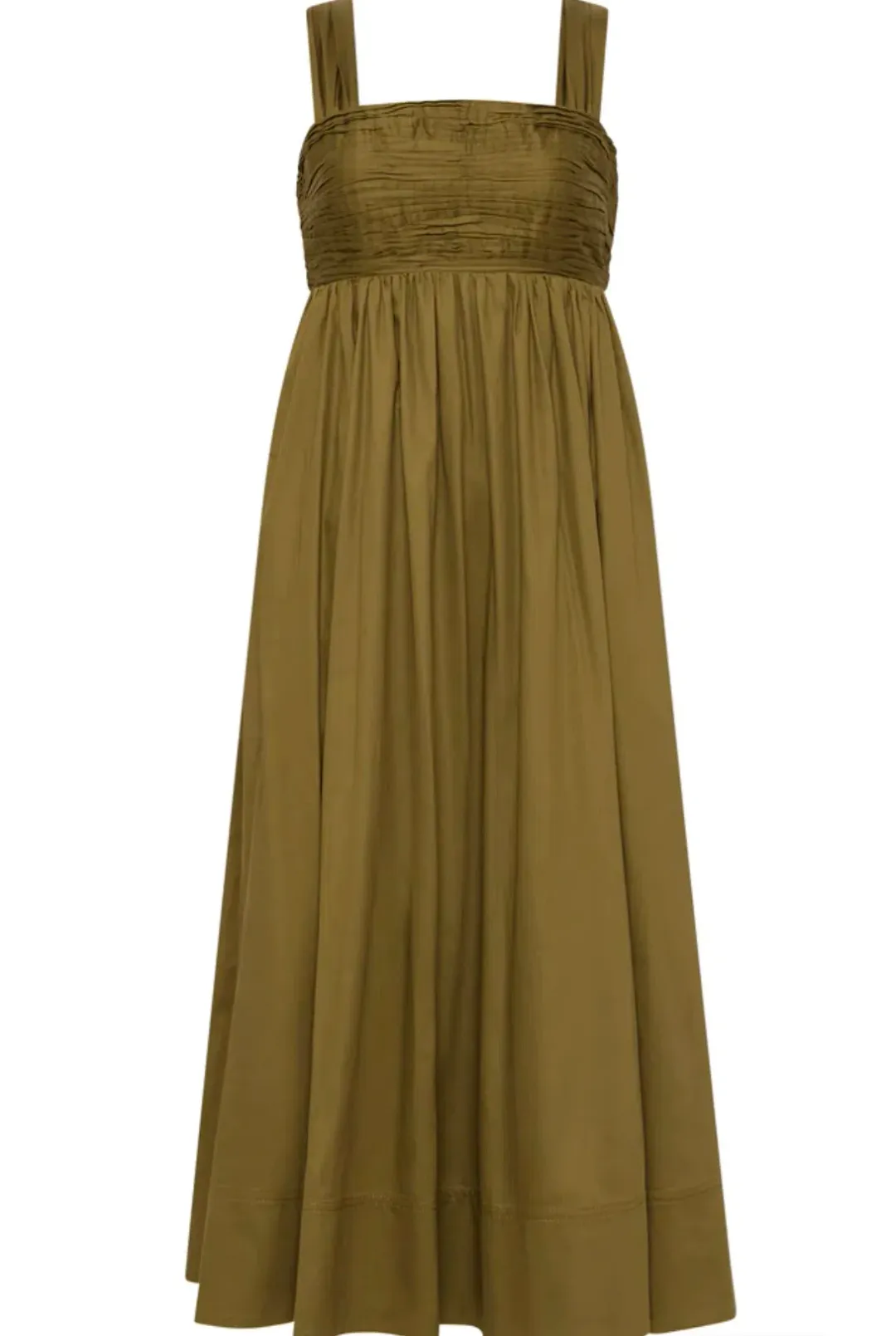Aje Nova Tie Back Midi Dress Green Size 14 for rent on The Volte - main image