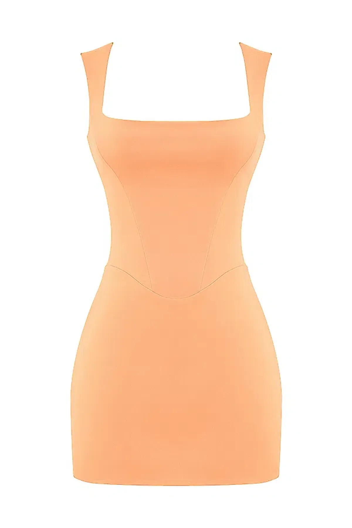 House of CB Enya Corset Mini Dress in Apricot Orange Size S/ AU 8 - Image 4