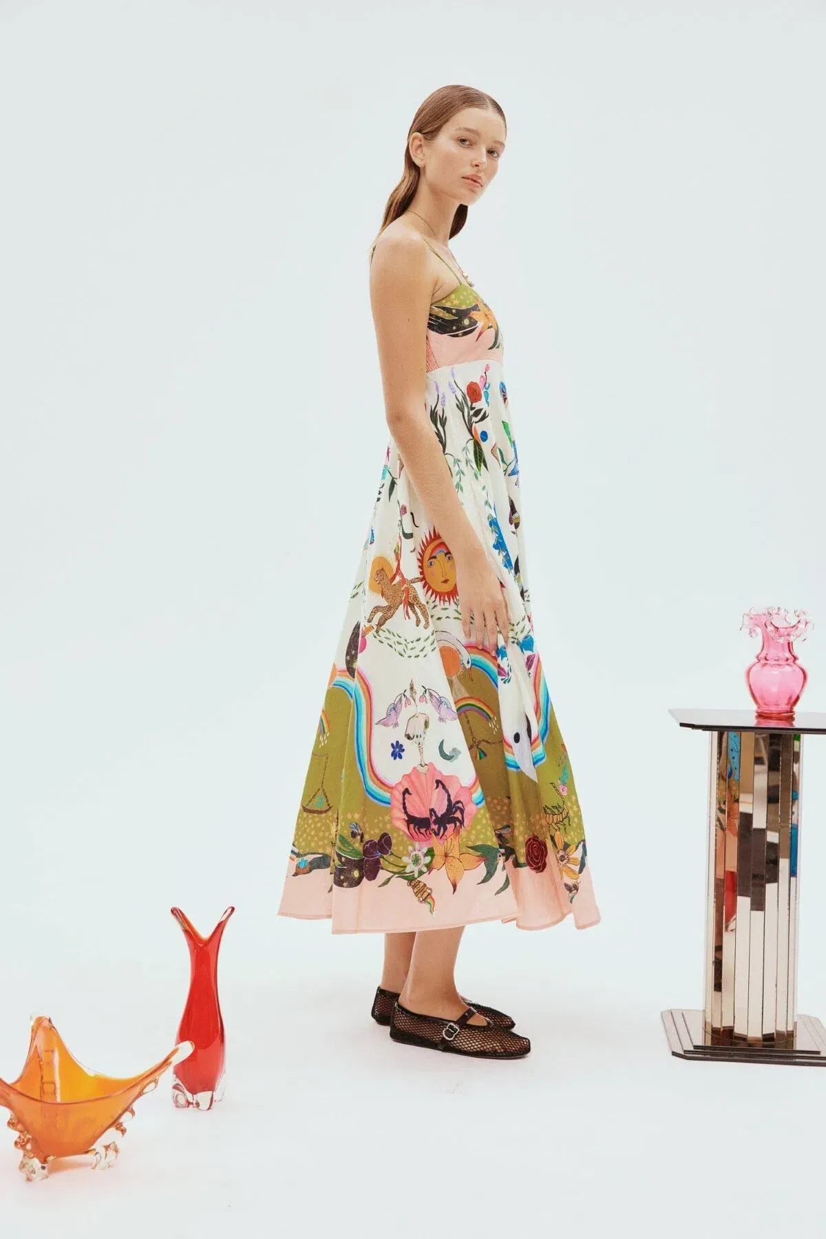 Alemais Evergreen Sundress Multi Print Size 8 - Image 2