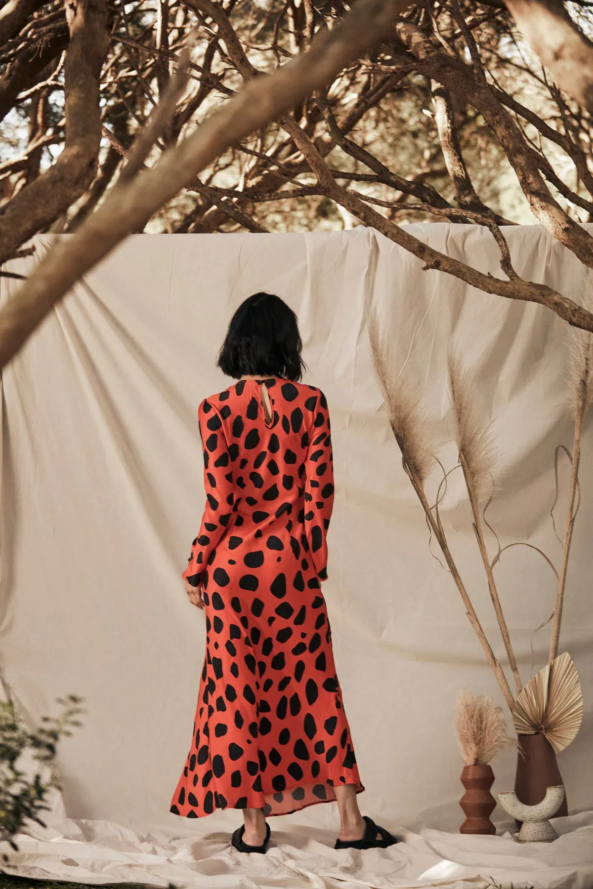 Ralf Studio Monument  Dress Cheeta Rust Size 14 - Image 3