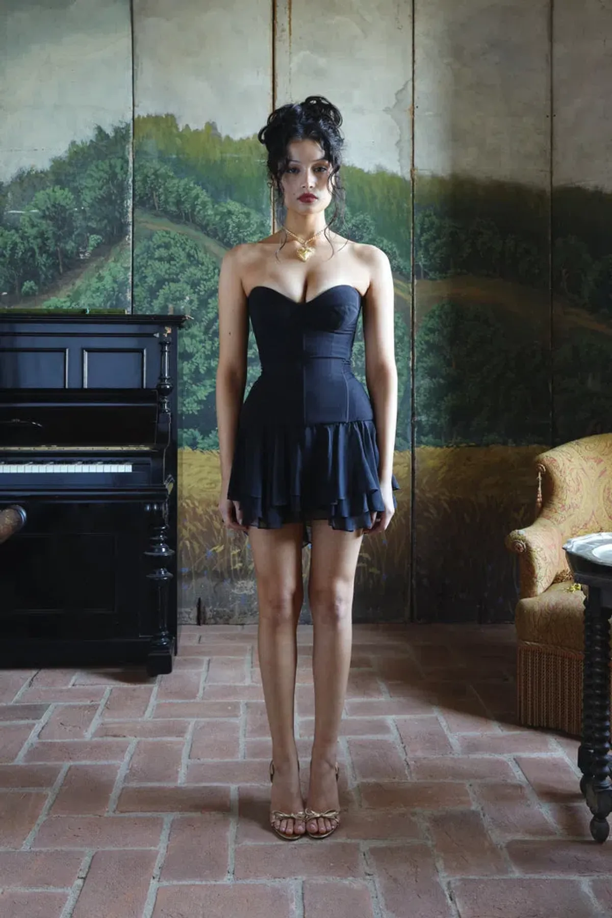 Mirror Palais Degas Mini Dress Black Size S / AU 8 - Image 2