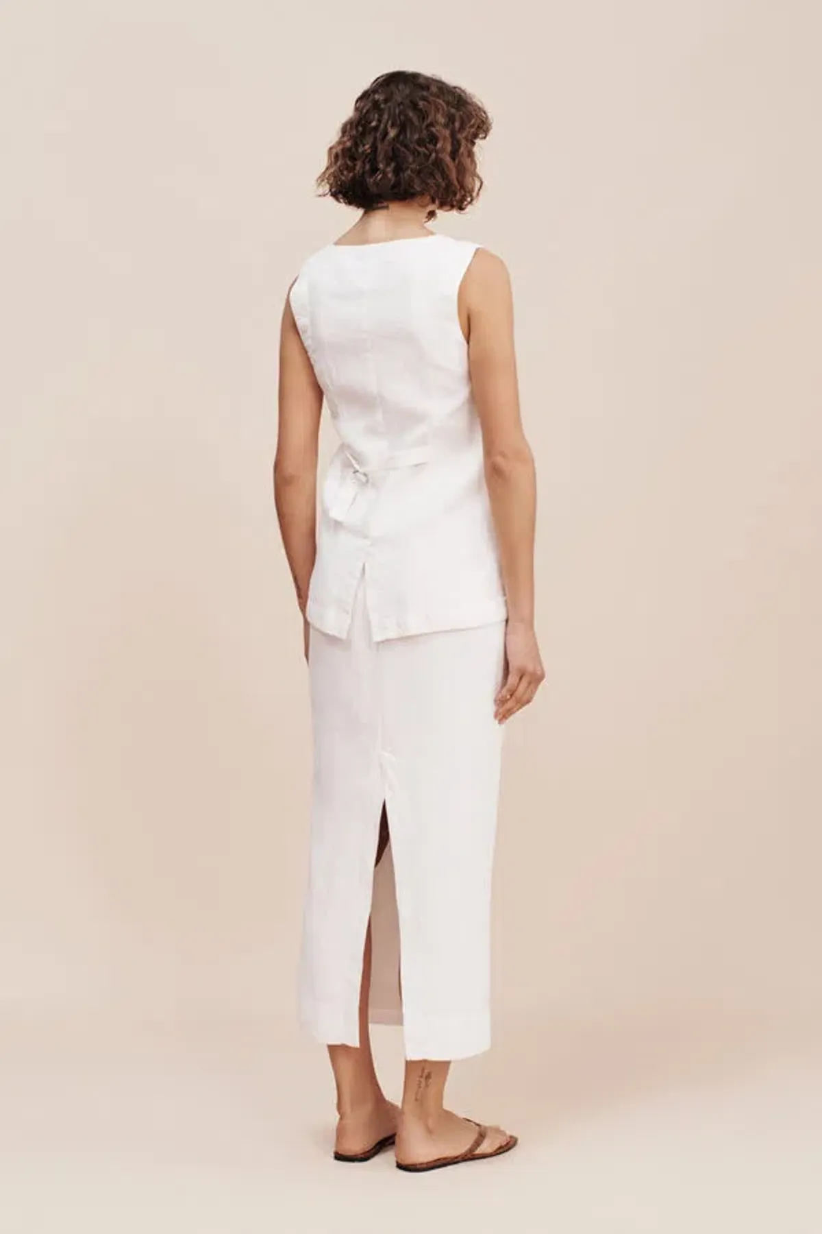 Posse Emma Vest and Skirt Set White Size S / AU 8 - Image 4