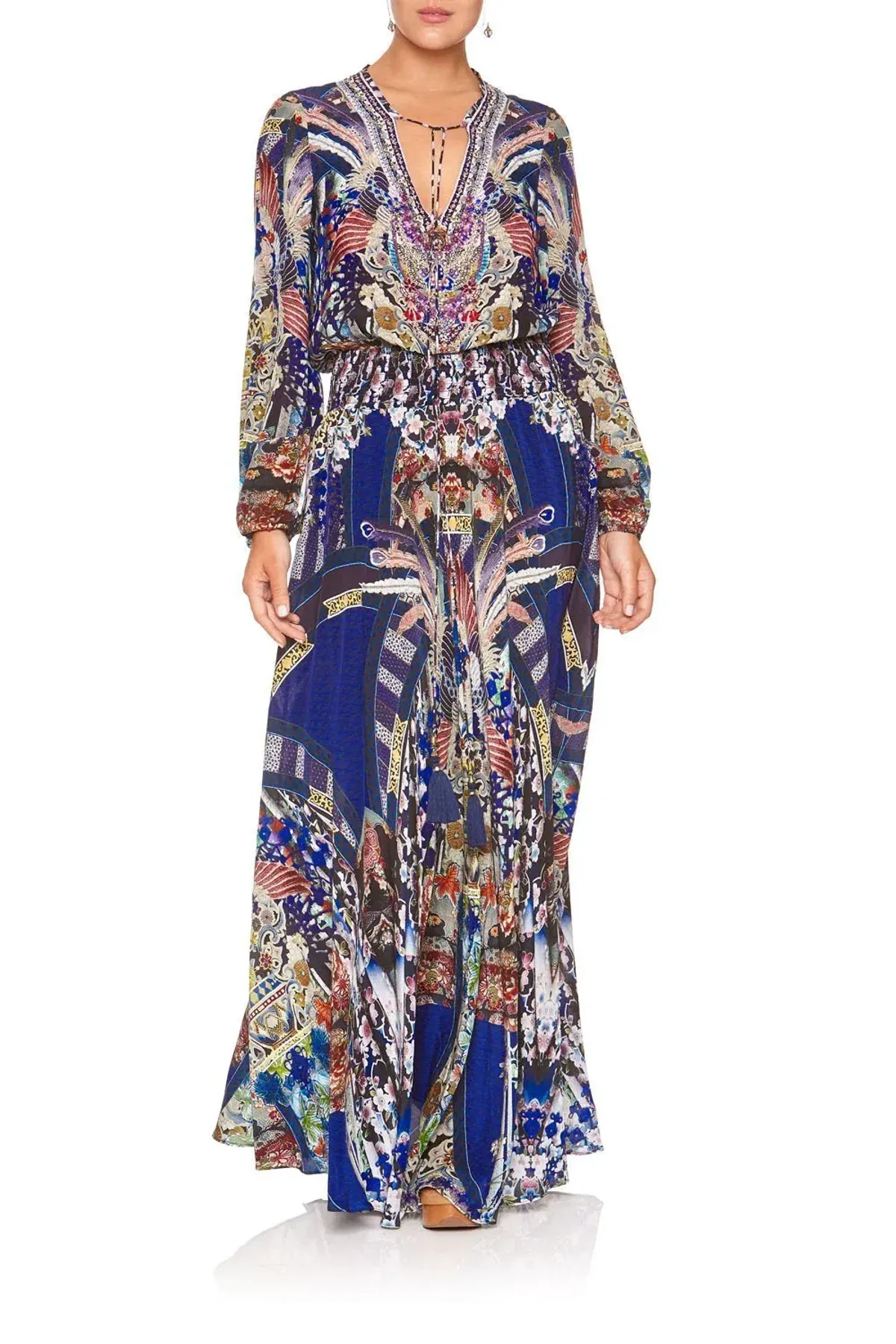 Camilla Darling's Destiny Shirred Relaxed Fit Dress Multi Size M/ AU 12 - Image 3