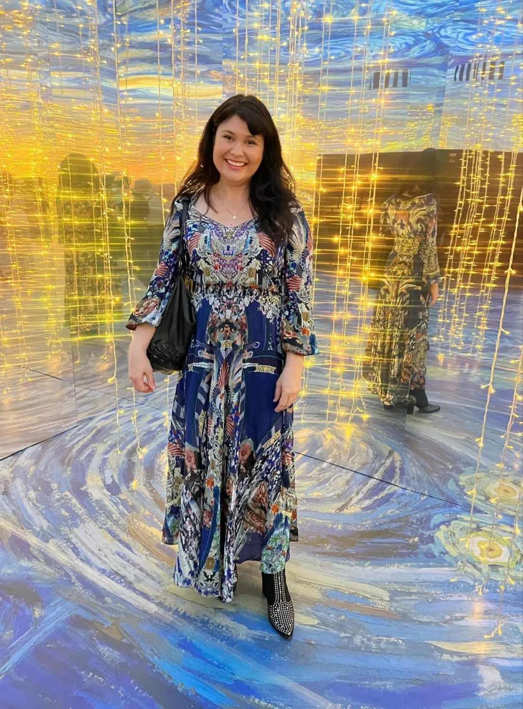 Camilla Darling's Destiny Shirred Relaxed Fit Dress Multi Size M/ AU 12 for rent on The Volte - main image