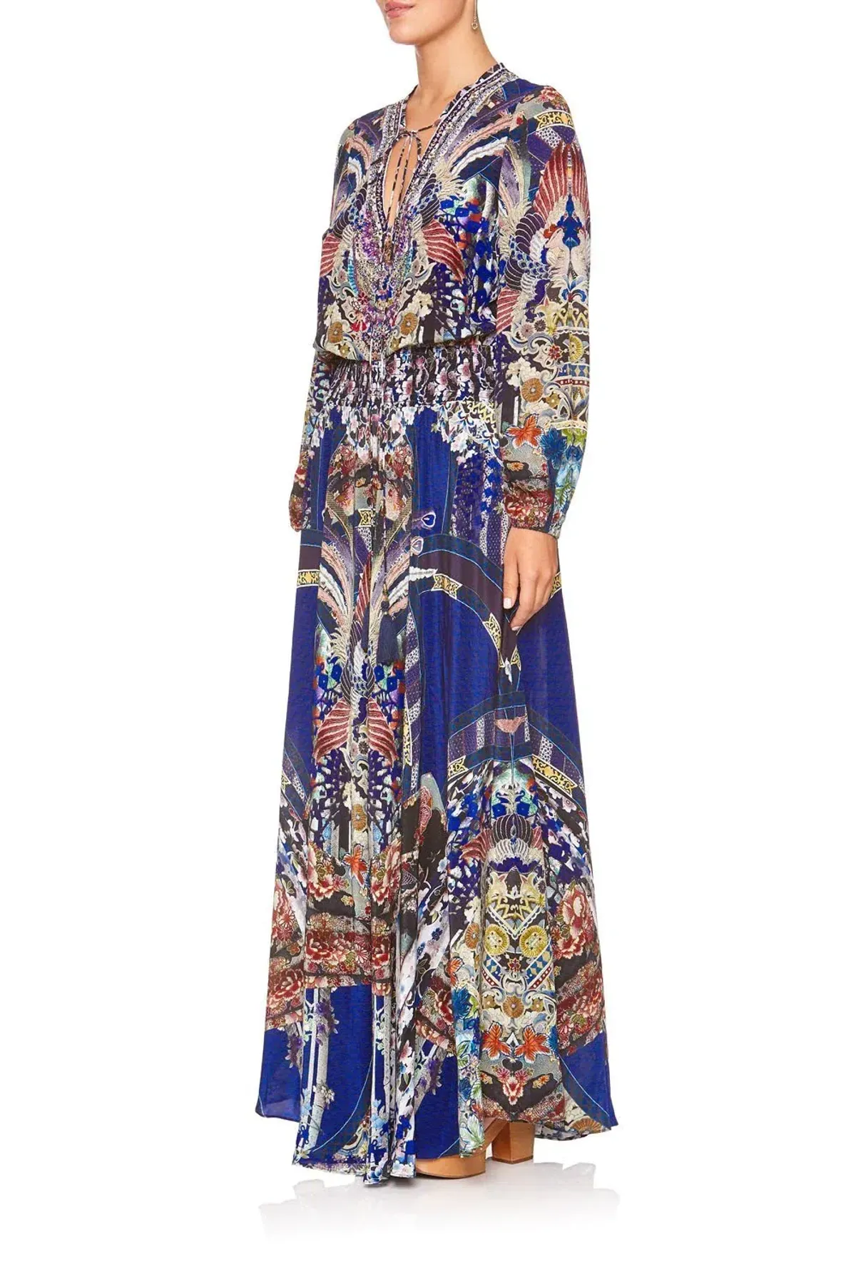 Camilla Darling's Destiny Shirred Relaxed Fit Dress Multi Size M/ AU 12 - Image 4