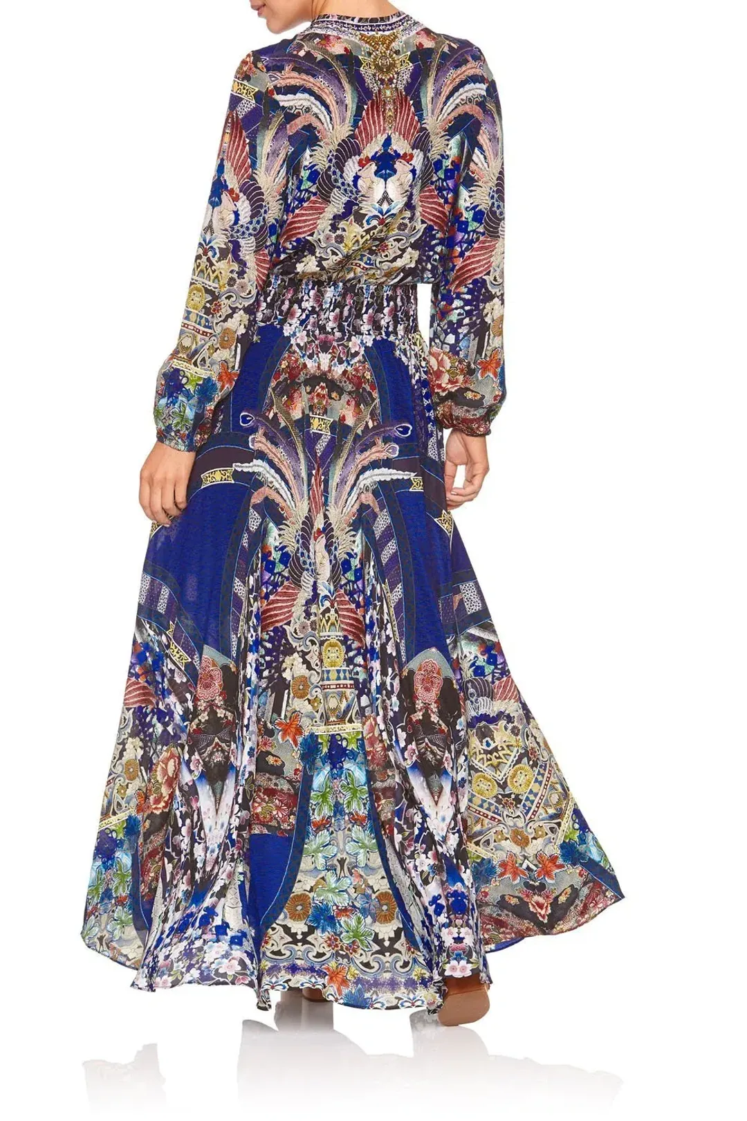 Camilla Darling's Destiny Shirred Relaxed Fit Dress Multi Size M/ AU 12 for rent on The Volte - main image