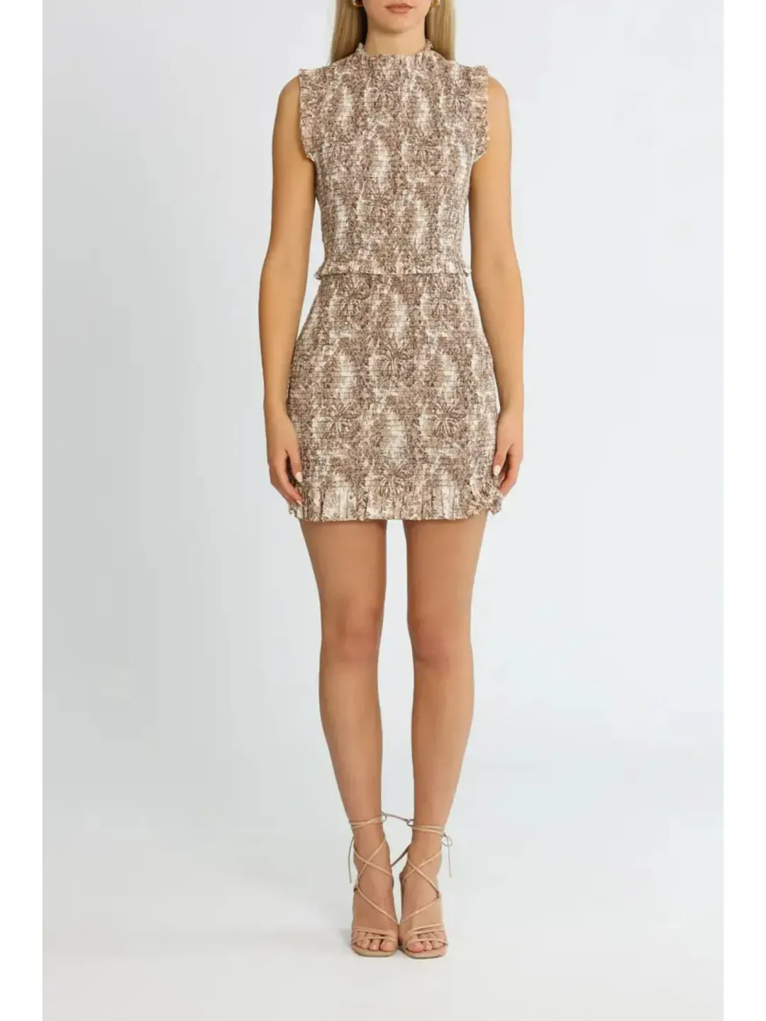 Bec & Bridge Gloria Mini Dress in Print Size AU 6 for rent on The Volte - main image
